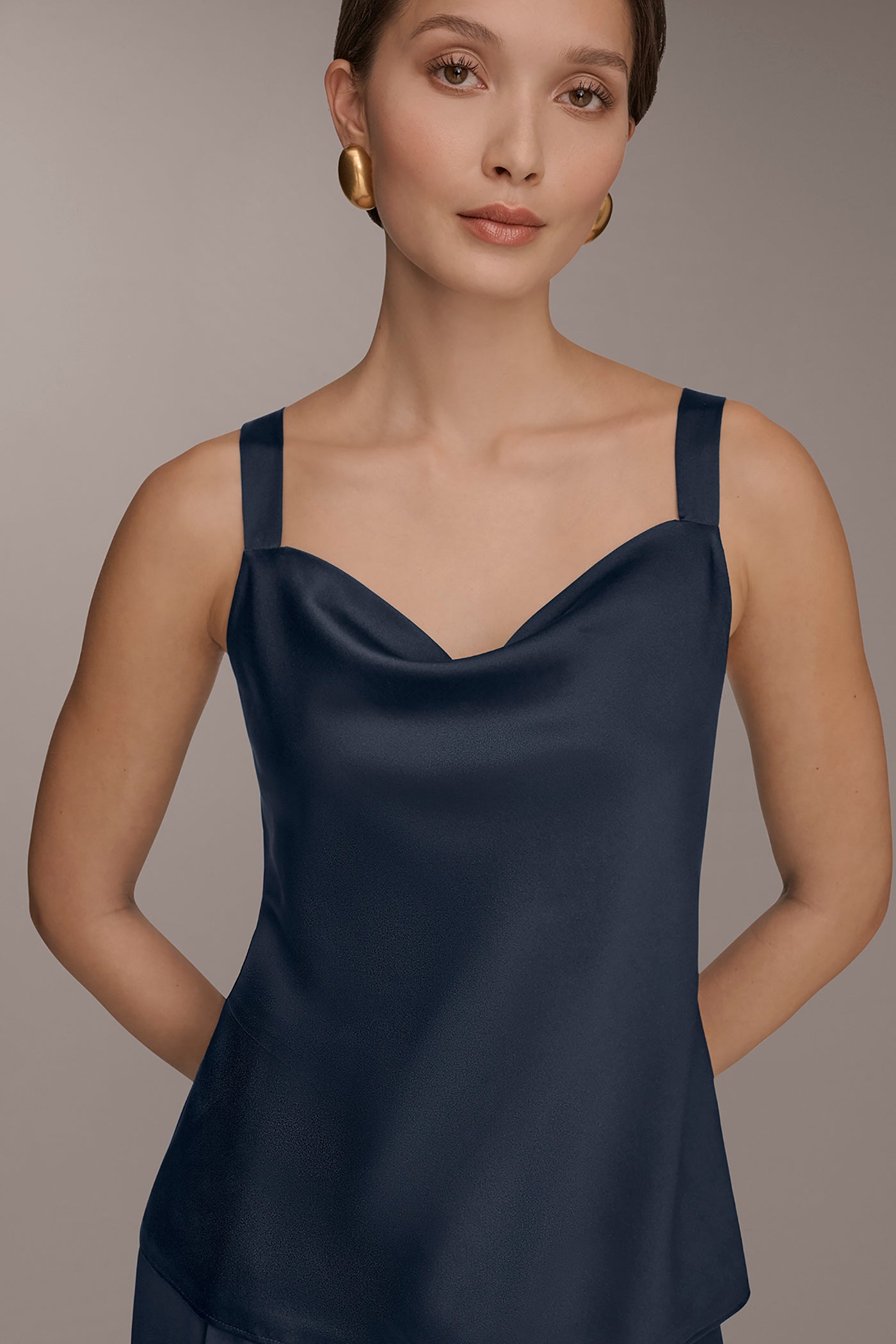 Nightfall COWL-NECK CAMI Donna Karan
