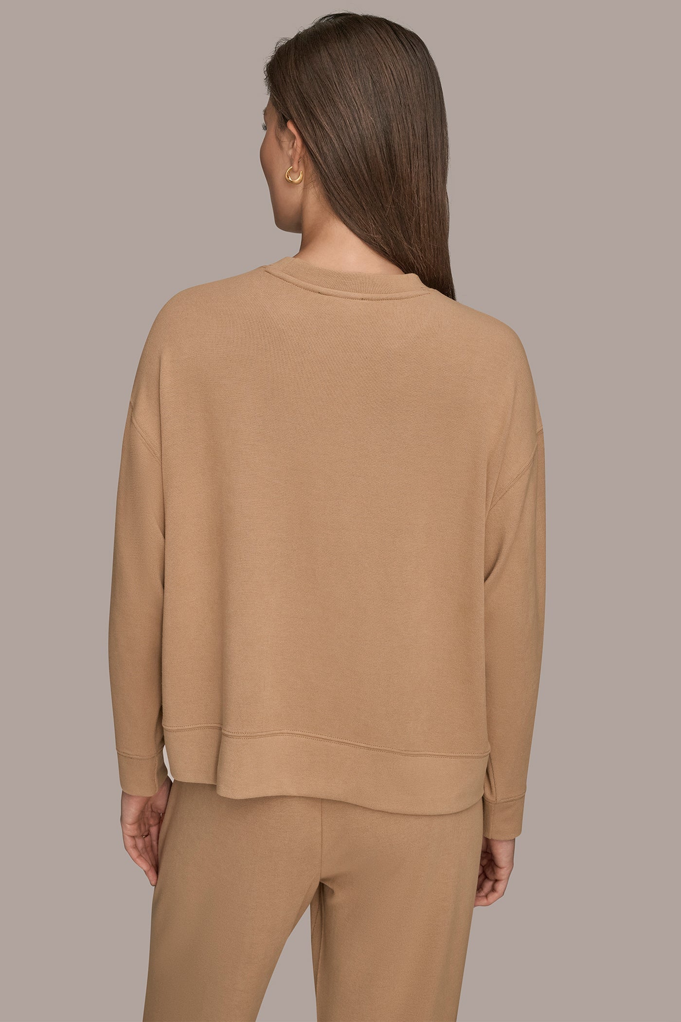 FAWN LONG SLEEVE SWEATSHIRT Donna Karan