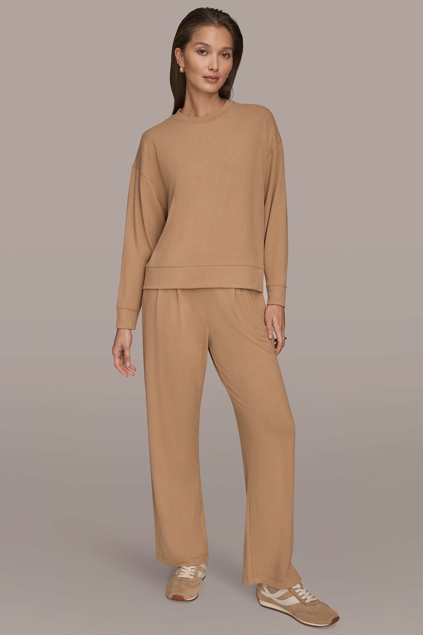FAWN LONG SLEEVE SWEATSHIRT Donna Karan