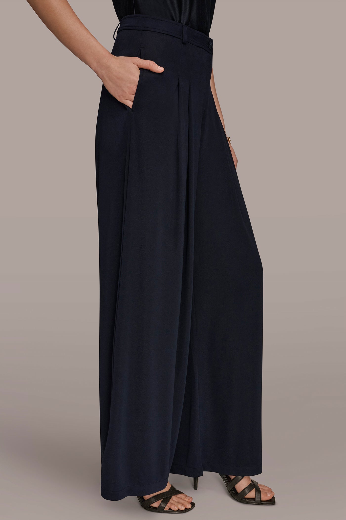 Nightfall PLEATED KNIT PANT Donna Karan