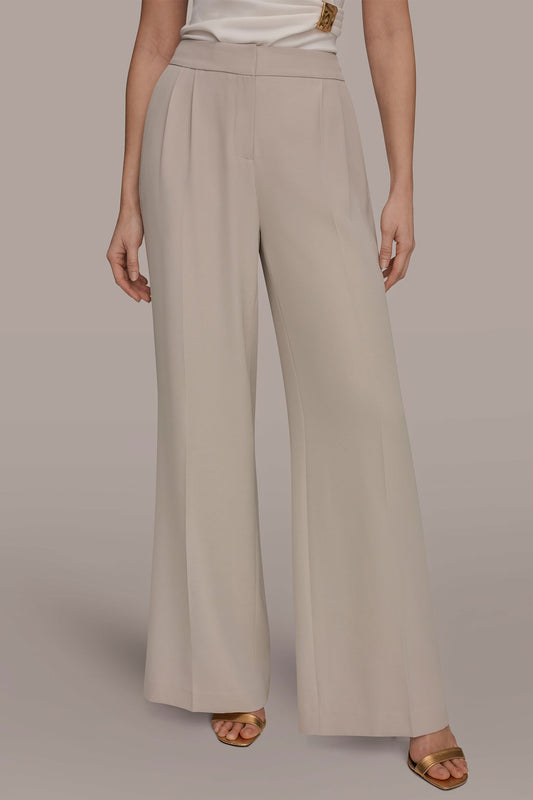 Turin MID-RISE PLEATED WIDE-LEG SUIT PANT Donna Karan