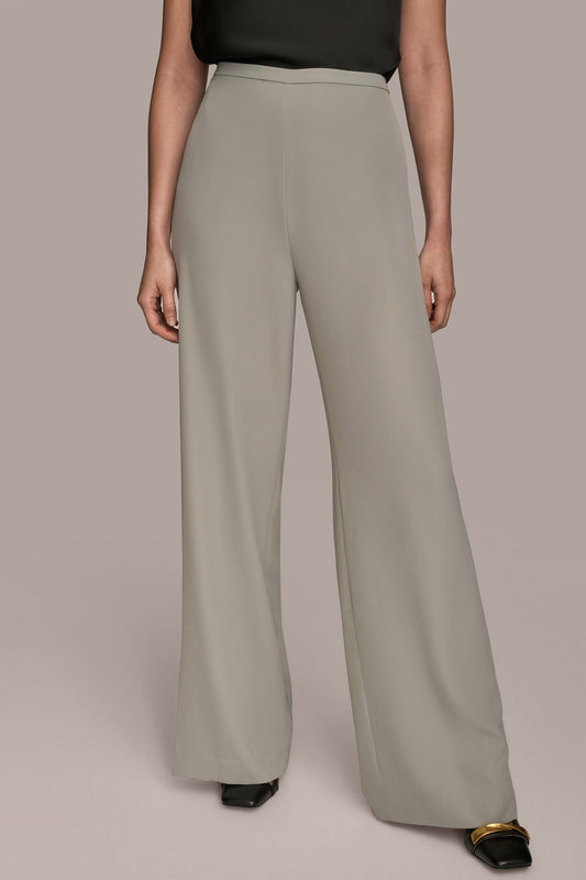 WEATHERED SAGE EXTRA HIGH-RISE PLEATED WIDE-LEG PANT Donna Karan