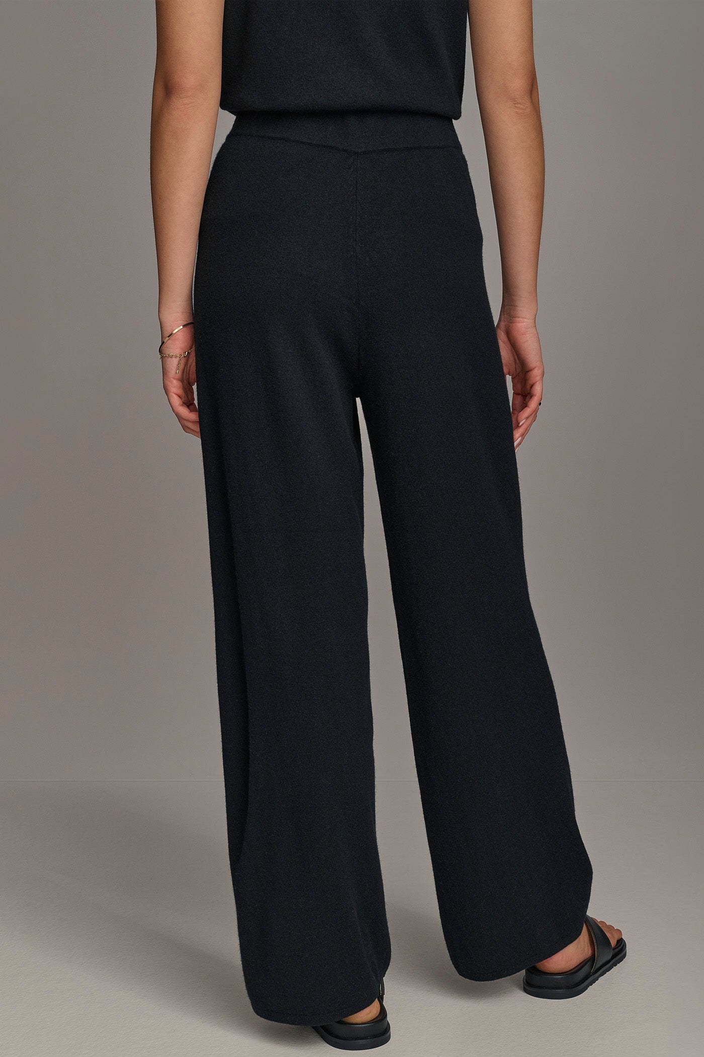 Black CASHMERE PANT Donna Karan