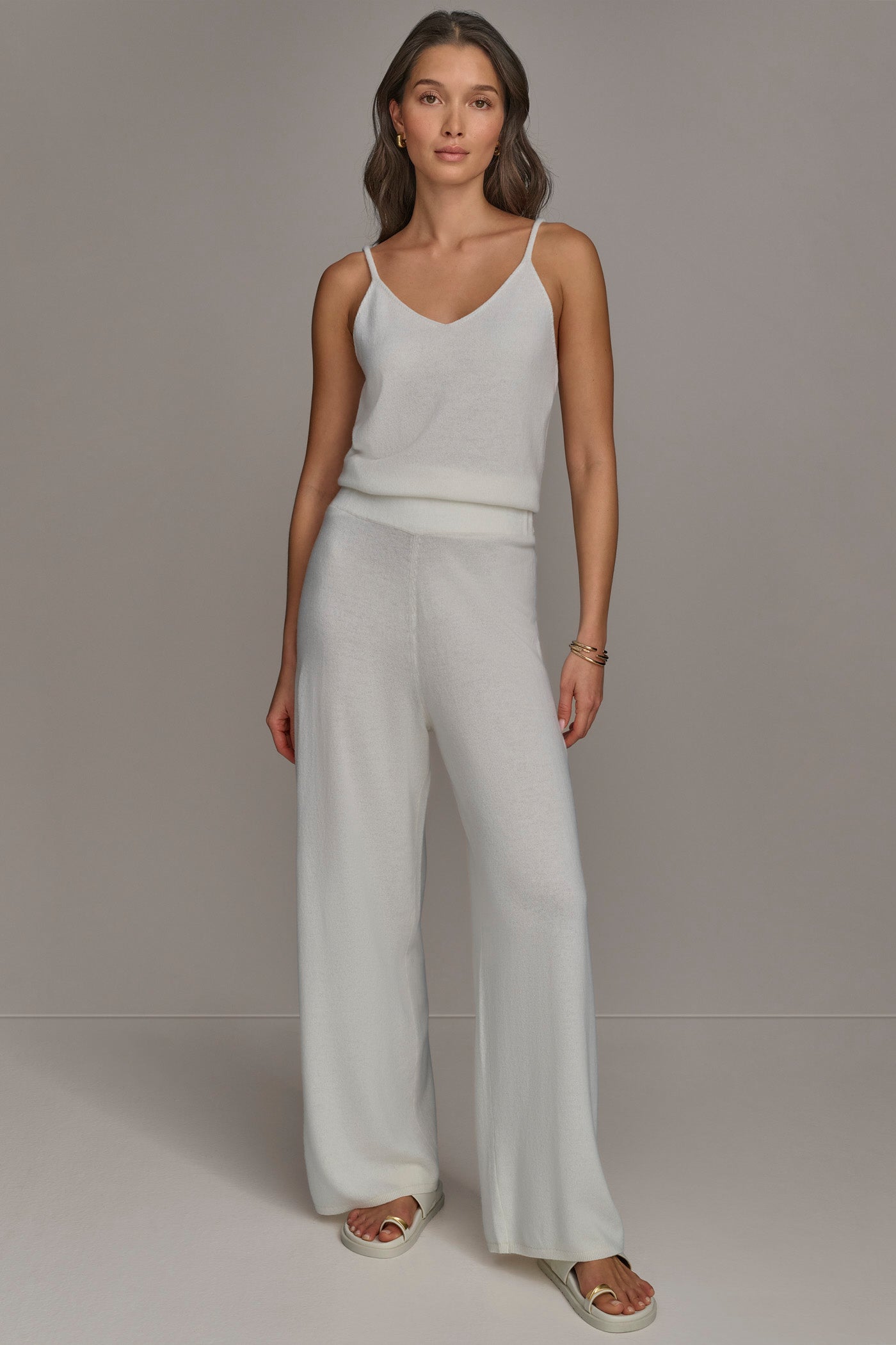 Cream CASHMERE PANT Donna Karan