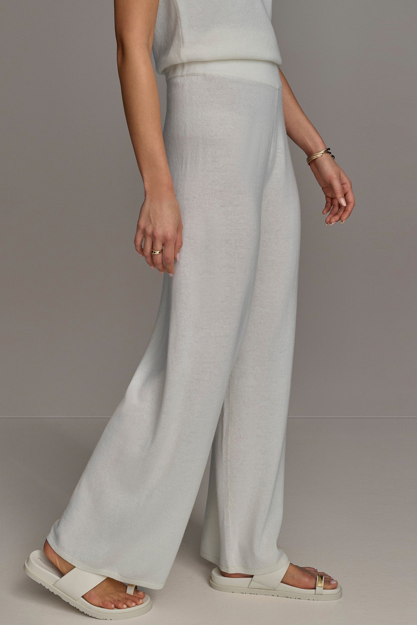 Cream CASHMERE PANT Donna Karan