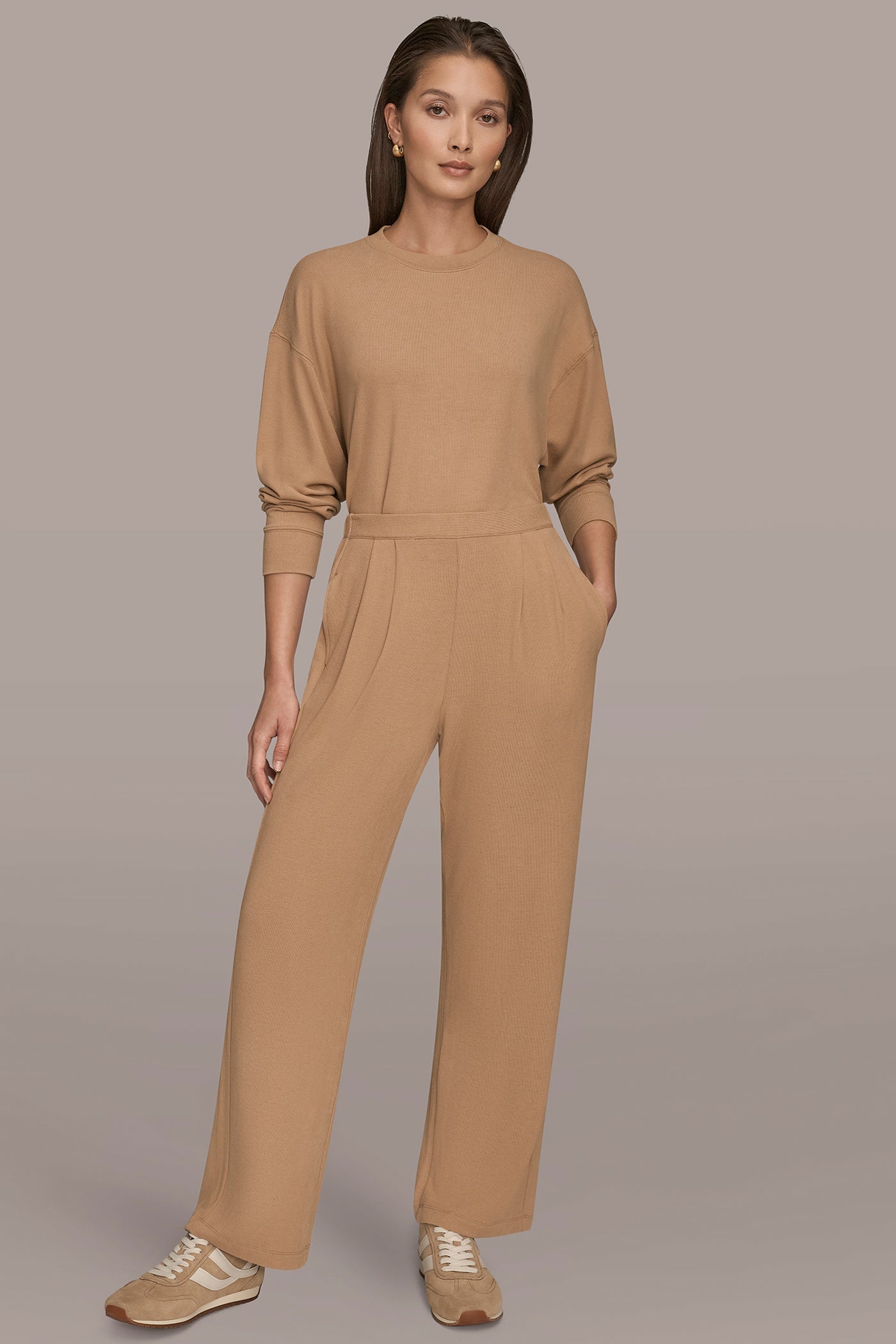 FAWN HIGH-RISE PLEATED PANT Donna Karan