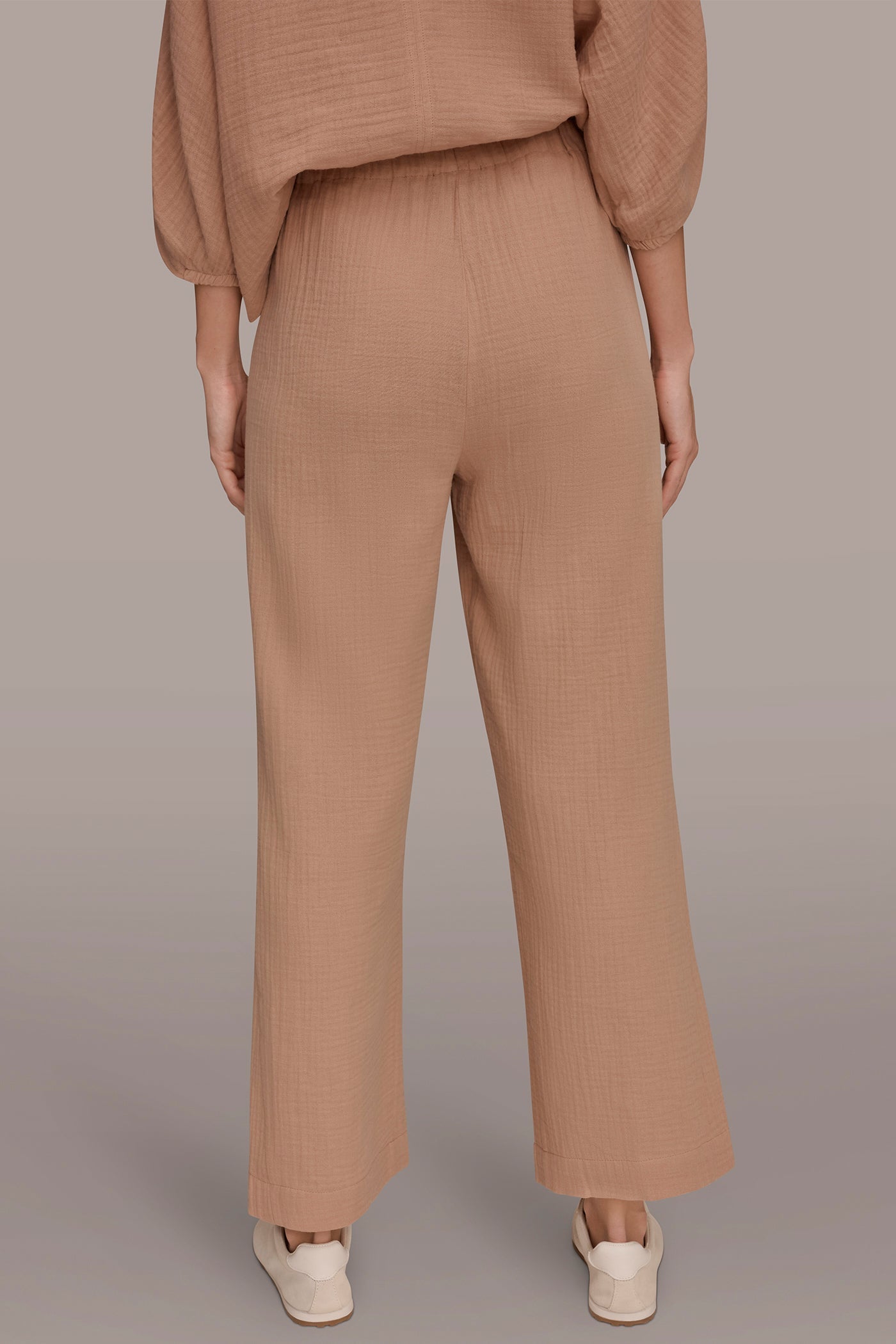 Umbria MID-RISE STRAIGHT-LEG PANT Donna Karan