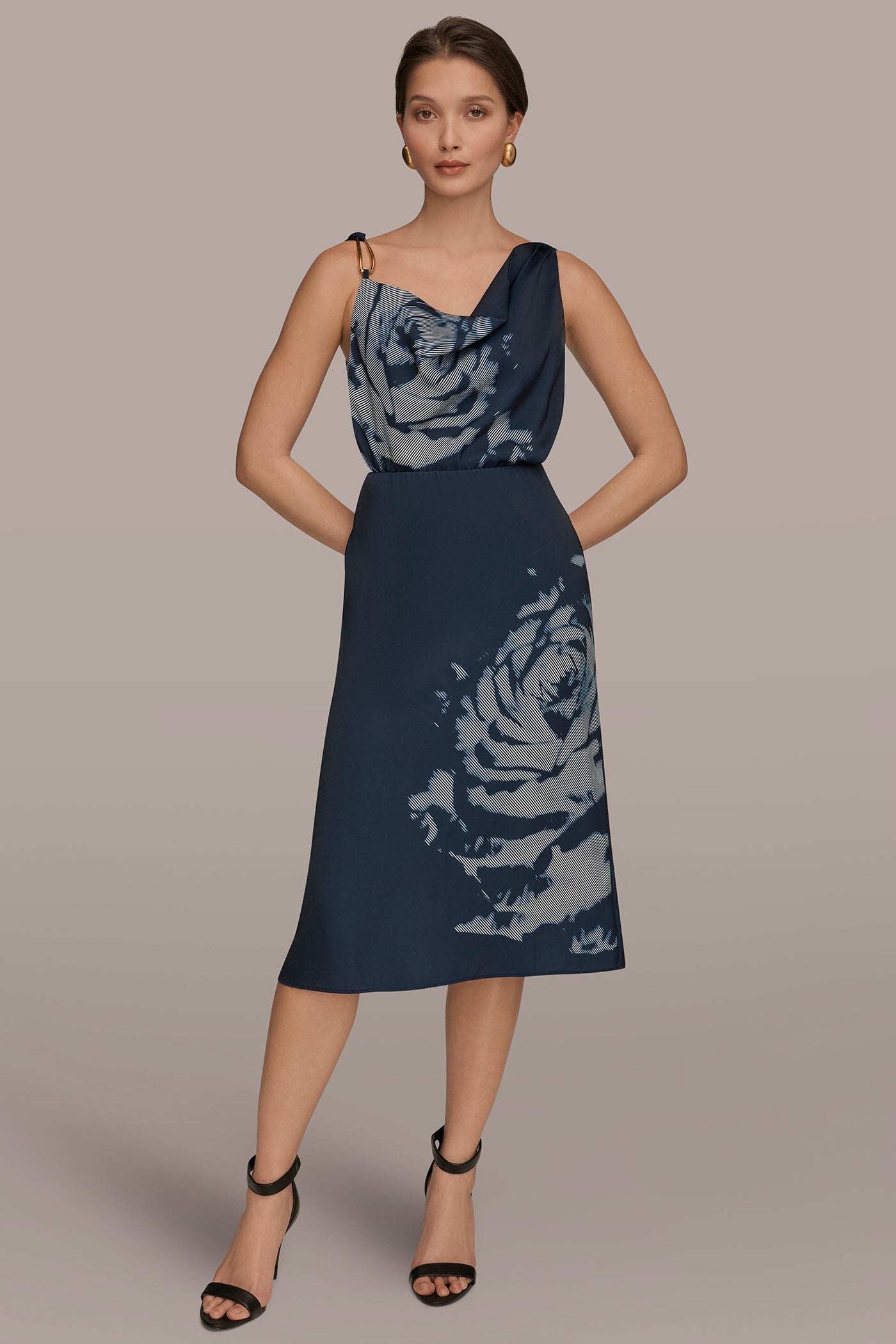 Nightfall Multi FLORAL SUIT PENCIL SKIRT Donna Karan