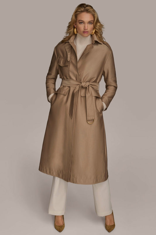 KHAKI RAIN JACKET Donna Karan