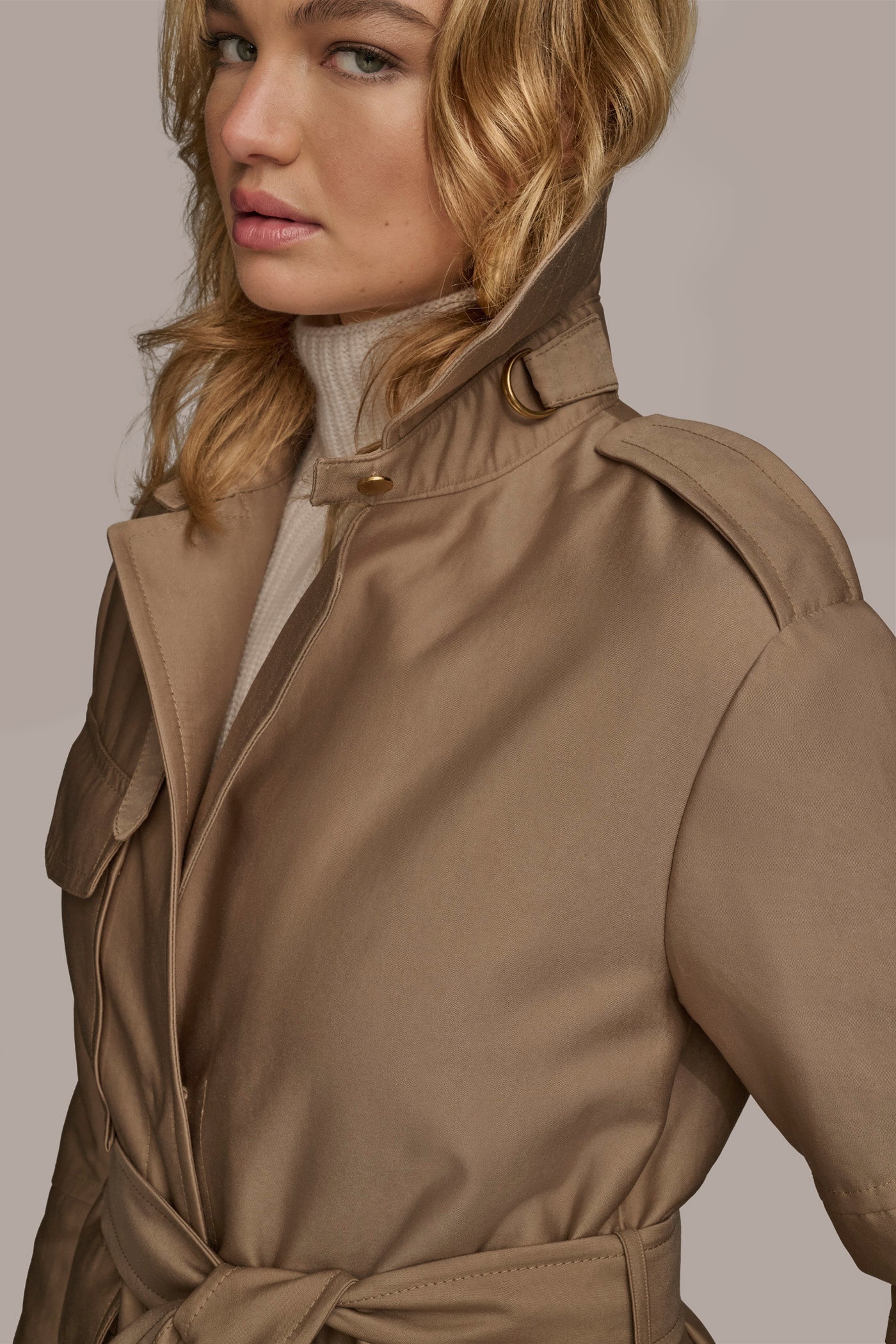 KHAKI RAIN JACKET Donna Karan
