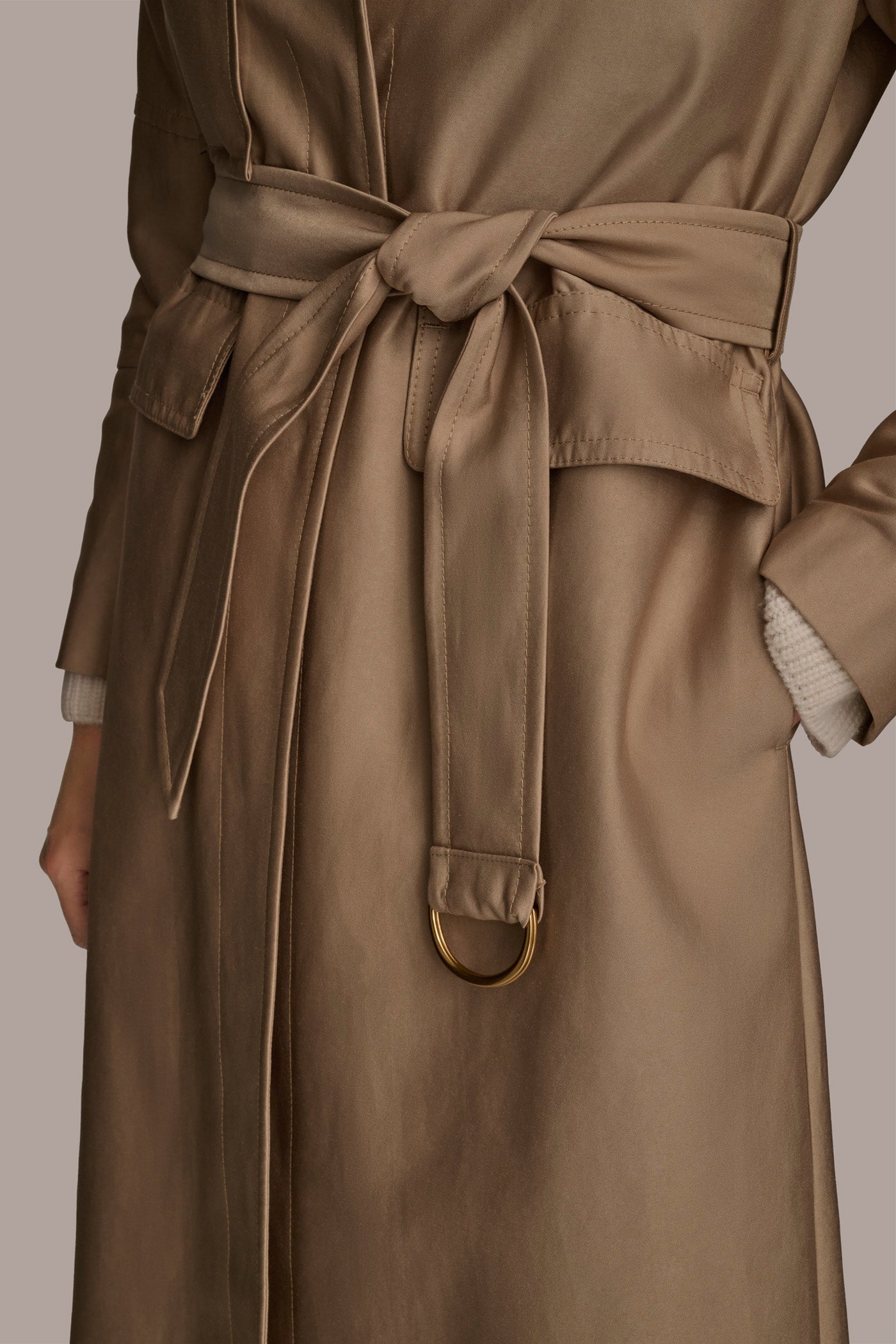 KHAKI RAIN JACKET Donna Karan
