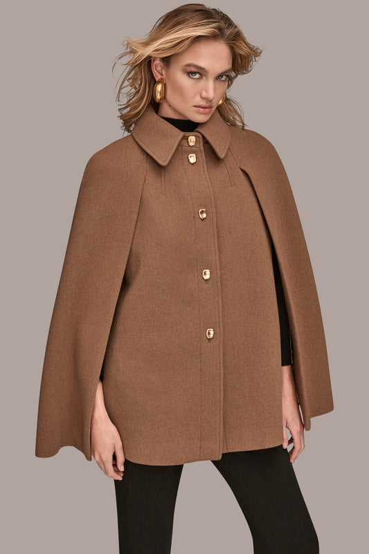 CAMEL CAPE COAT Donna Karan