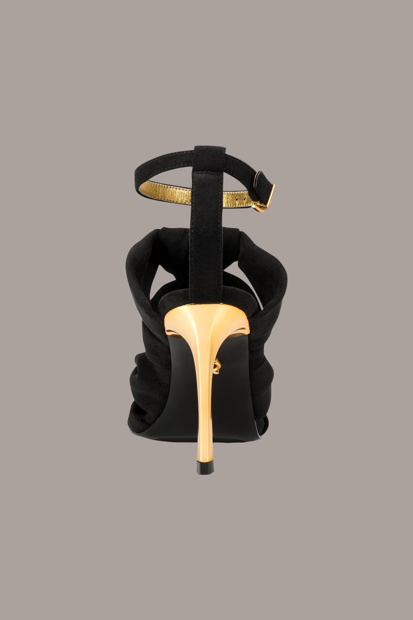 Black SYNNOVE T-STRAP STILETTO SANDAL Donna Karan