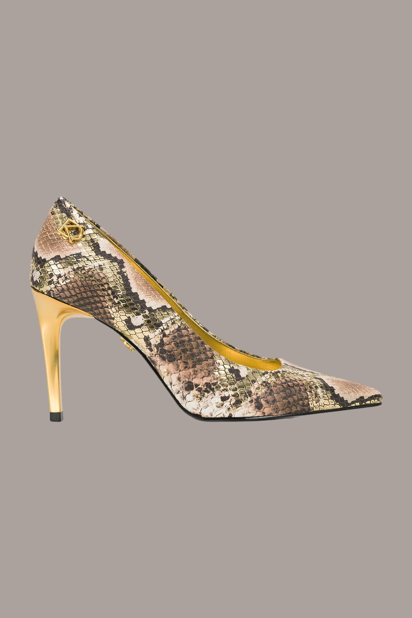 Cognac/Gold SAVITA HIGH PUMP Donna Karan