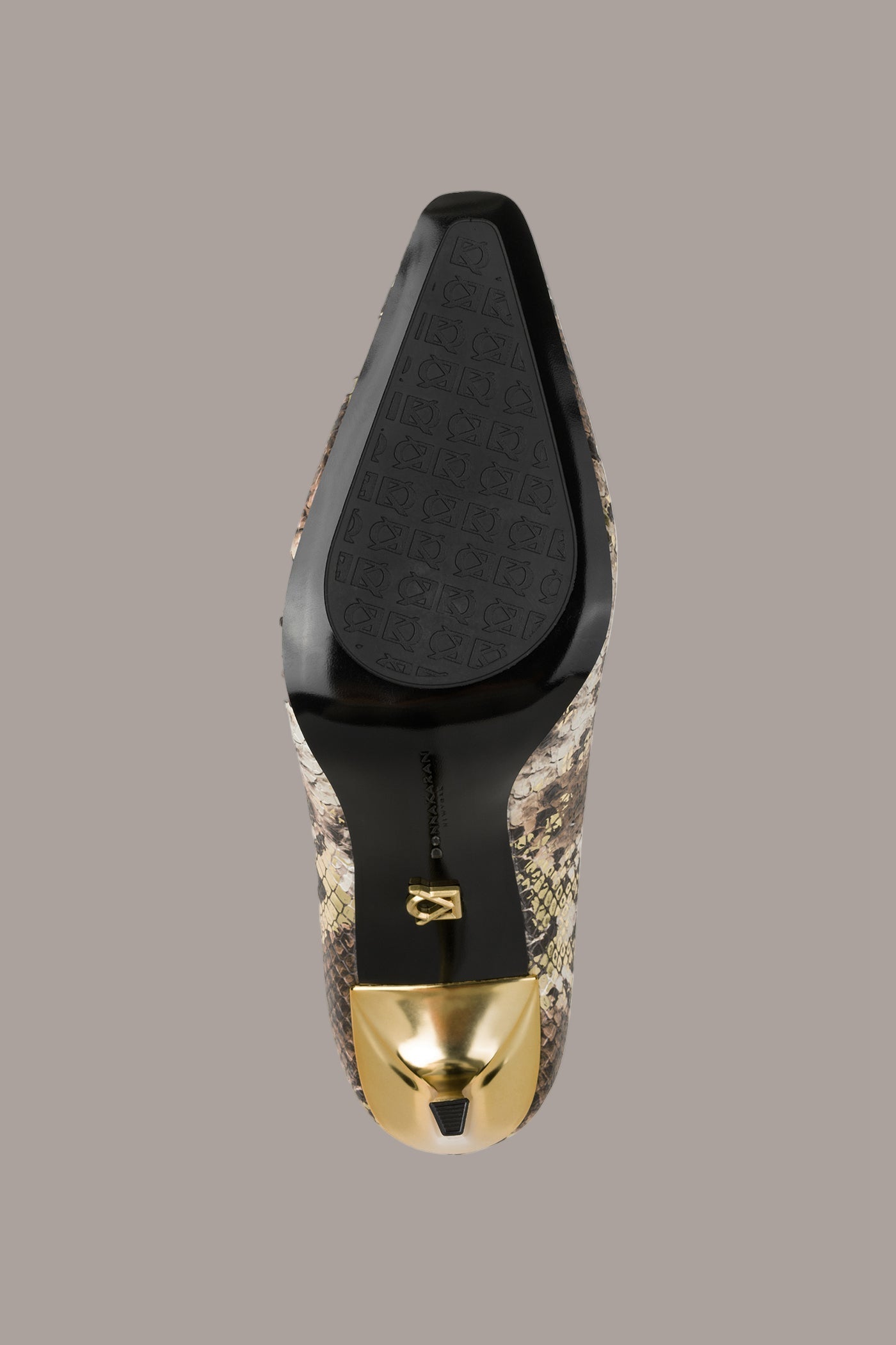 Cognac/Gold SAVITA HIGH PUMP Donna Karan