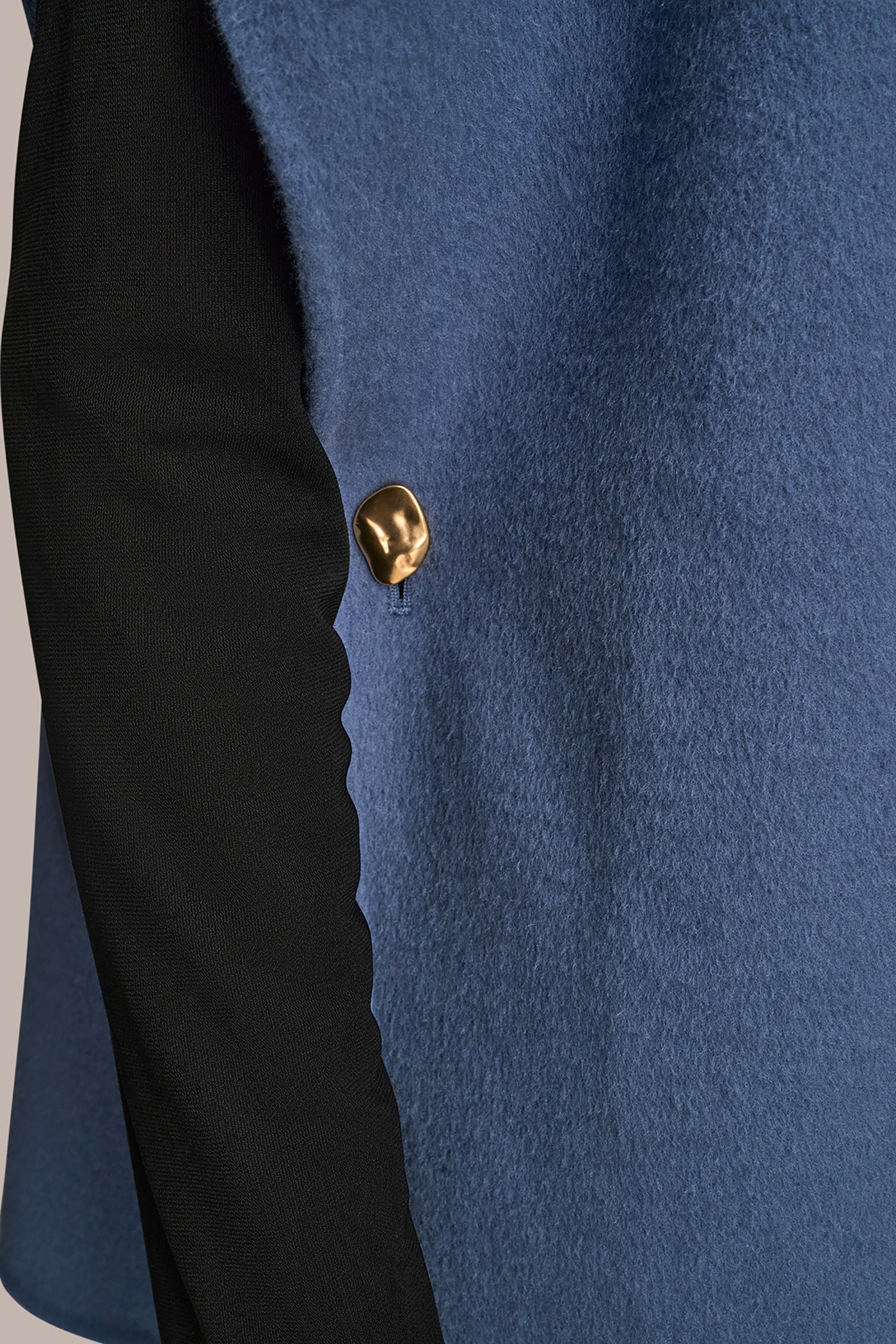 TEMPEST BUTTON-EMBELLISHED WOOL-BLEND CAPE Donna Karan