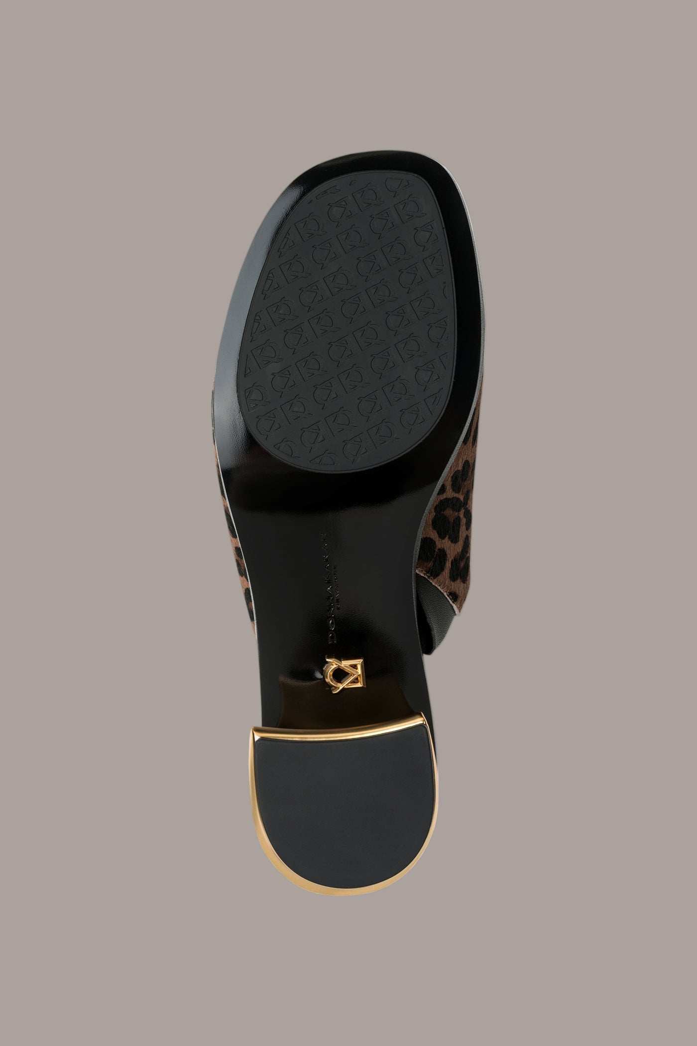 Leopard TINLEY PEEP TOE MULE Donna Karan