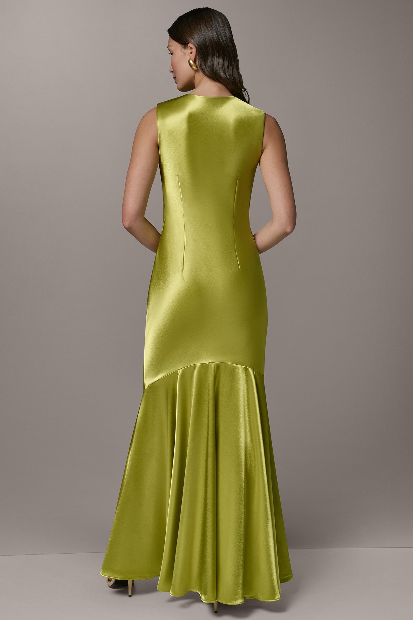 Summer Citron SLEEVELESS COWL-NECK GOWN Donna Karan