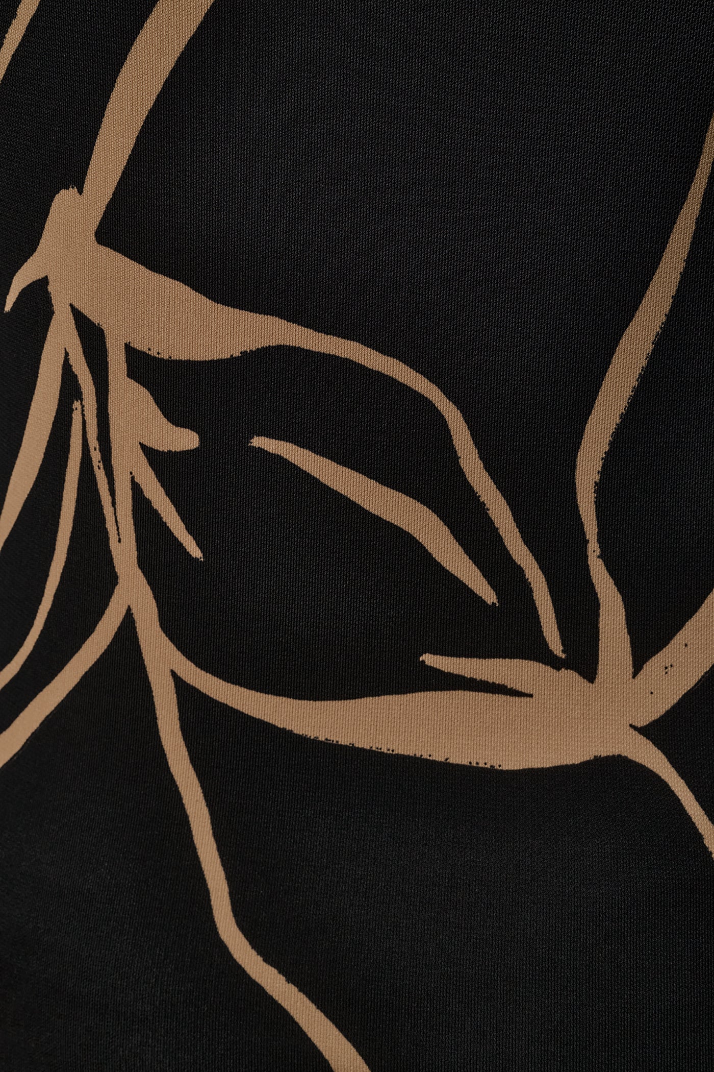 Black /Fawn ASYMMETRIC KNIT TOP Donna Karan