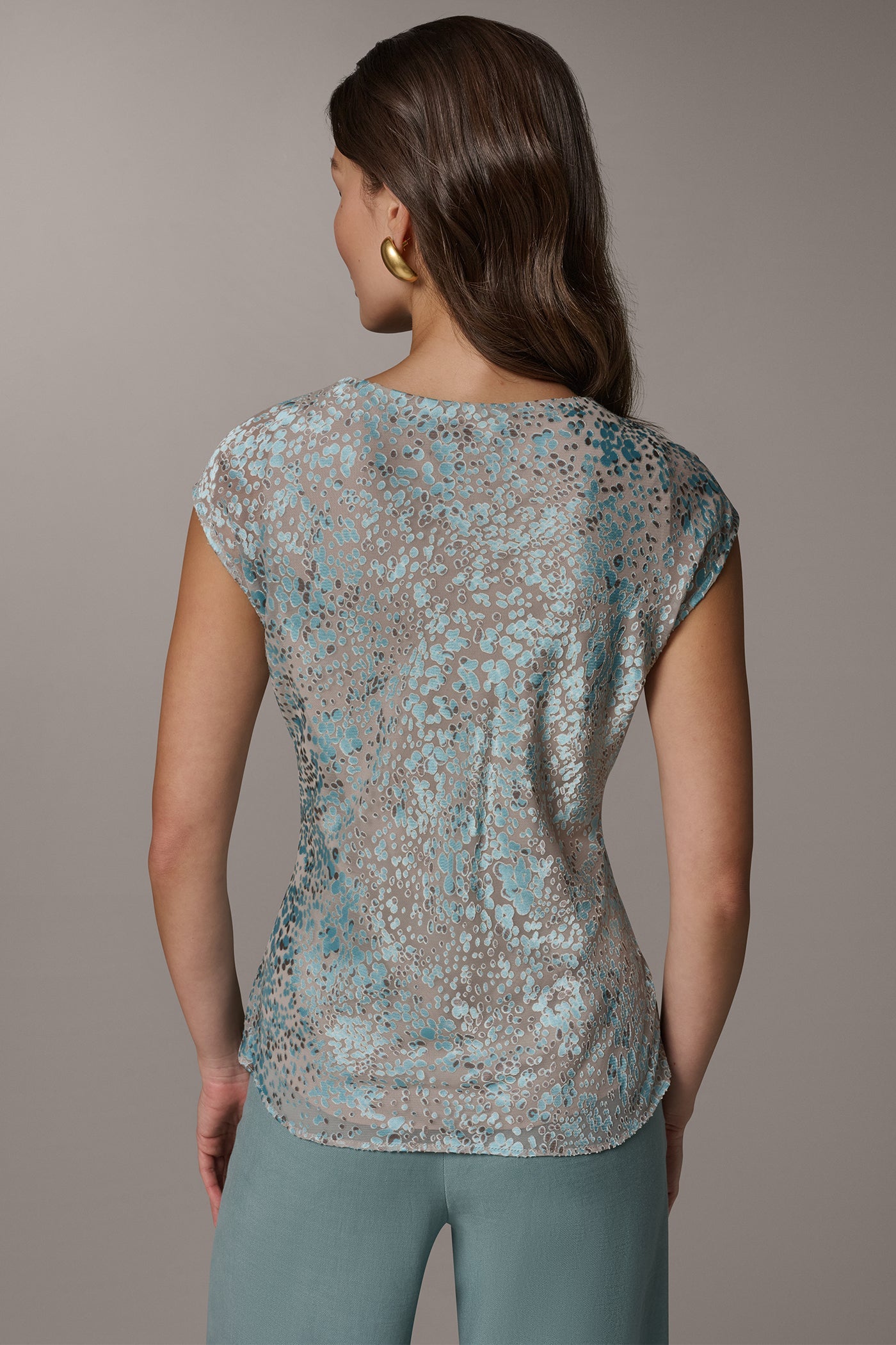 Turin Combo DOT BURNOUT TOP Donna Karan