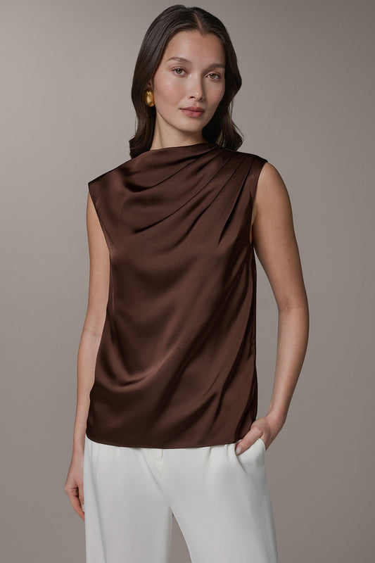 Canyon PLEATED SHOULDER BLOUSE Donna Karan