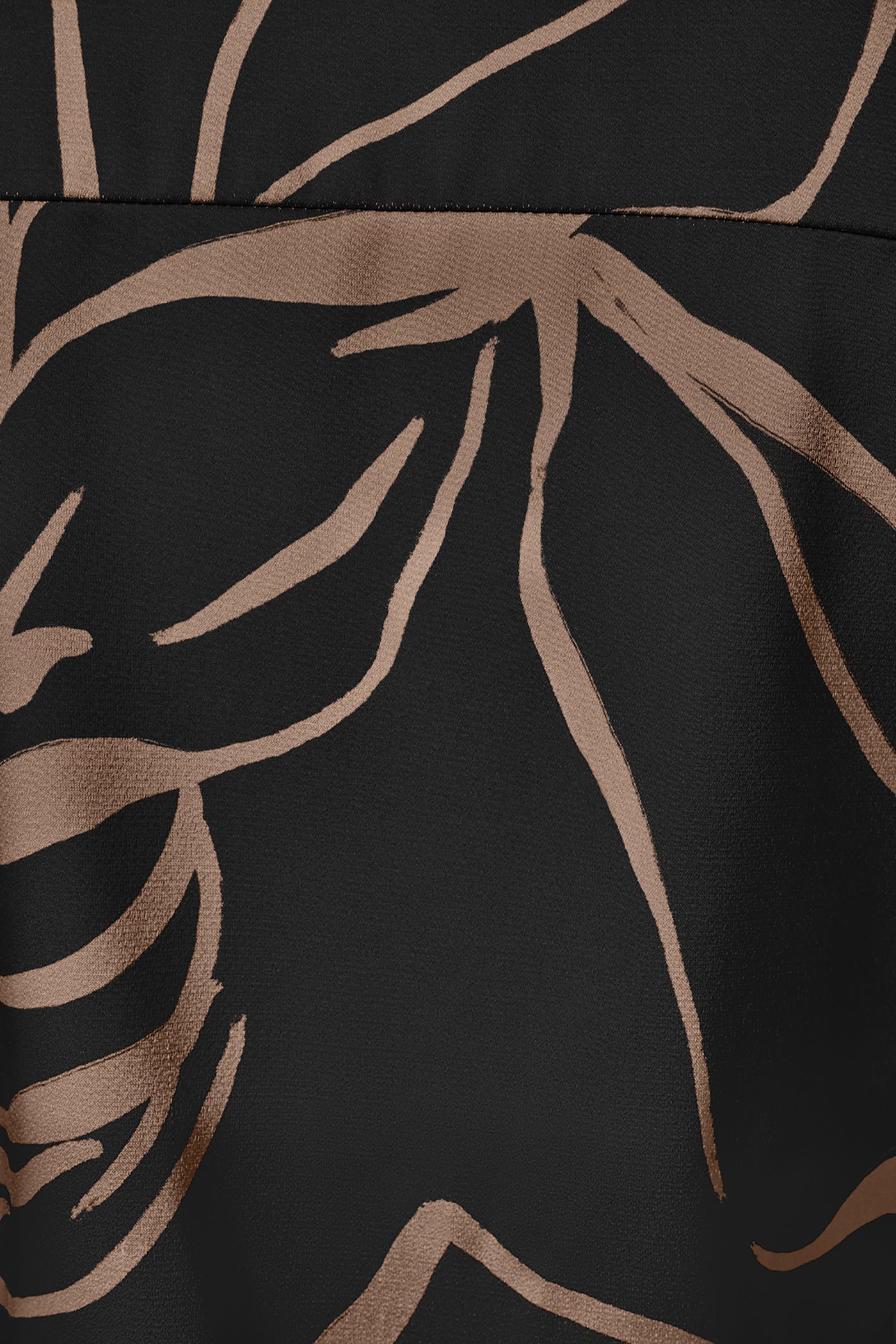 Black /Fawn SLEEVELESS WRAP EFFECT PRINT BLOUSE Donna Karan