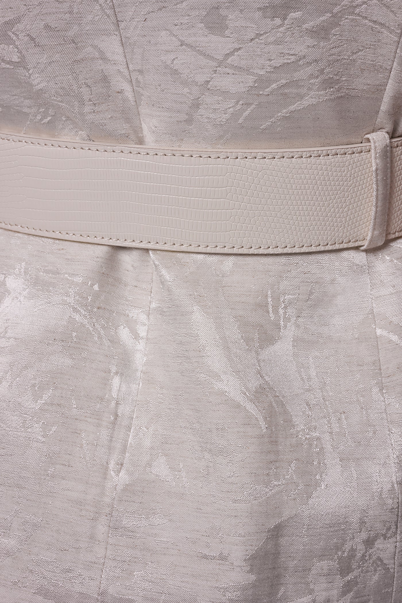 Light Flax CROPPED CROSSOVER SUIT VEST Donna Karan