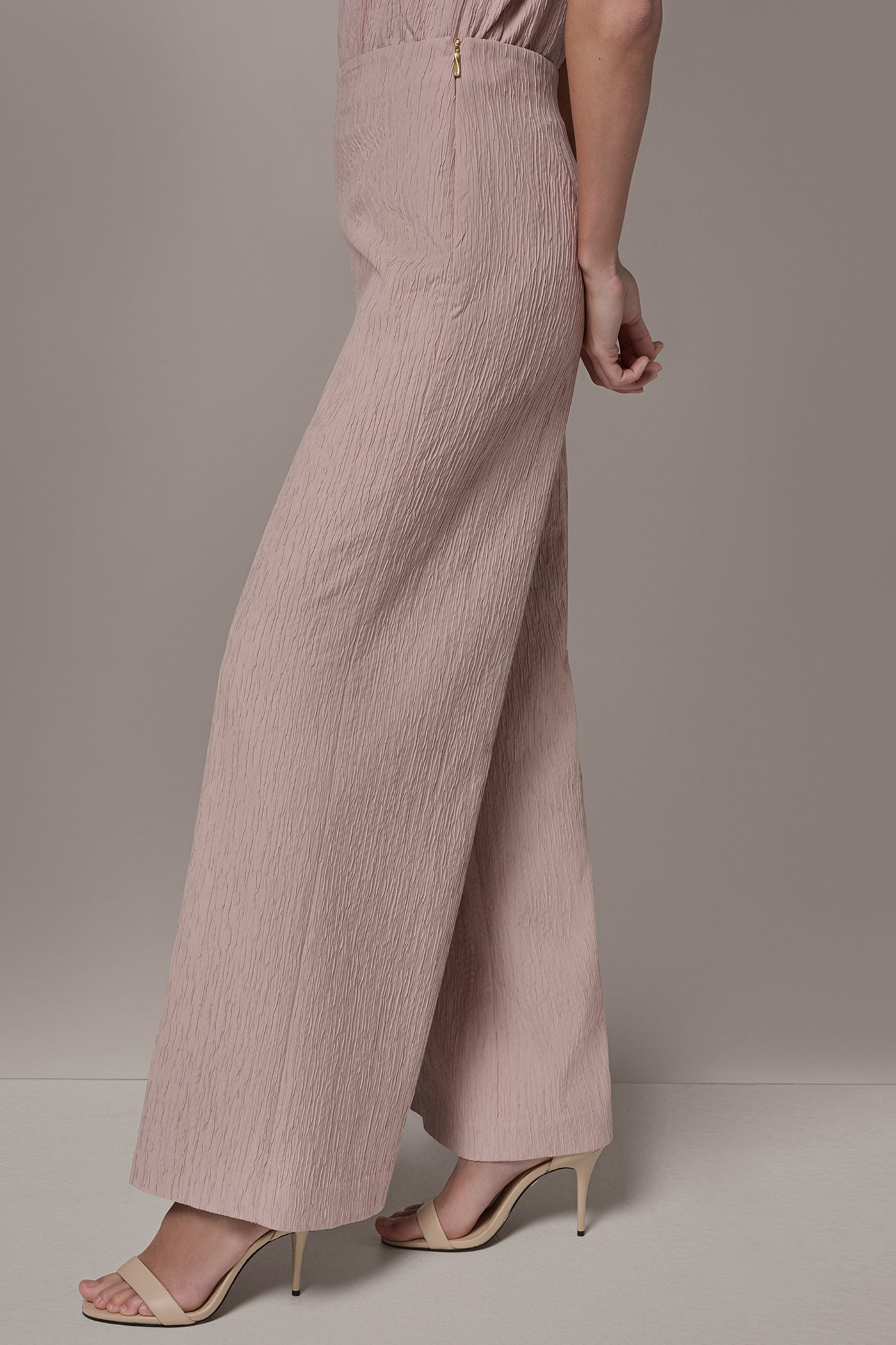 Snow Petal EXTRA HIGH-RISE WIDE-LEG SUIT PANT Donna Karan