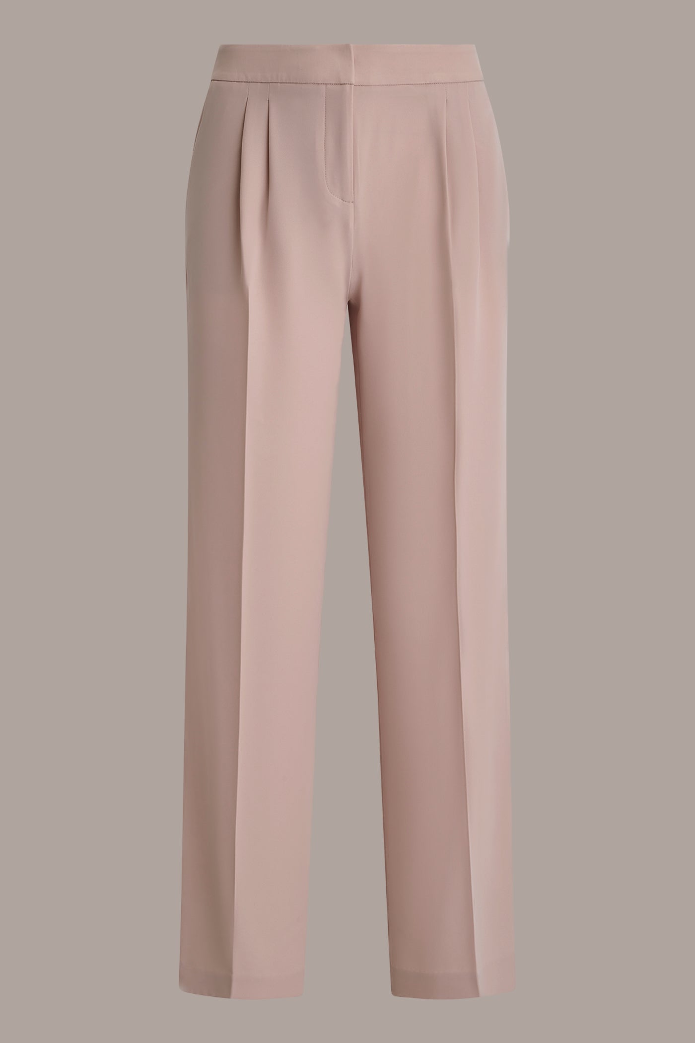 Snow Petal MID-RISE PLEATED WIDE-LEG SUIT PANT Donna Karan
