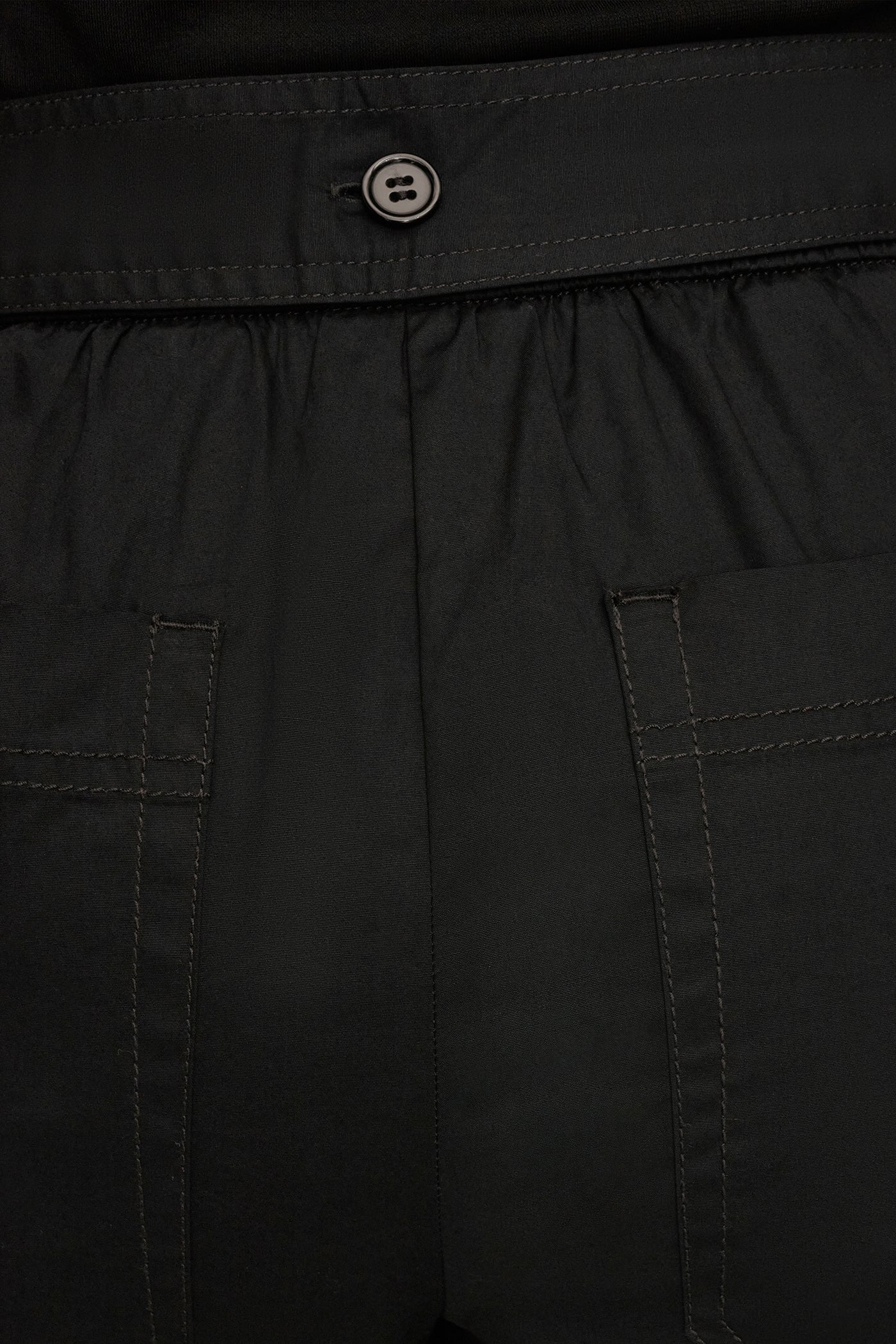 Black CROPPED MID-RISE WIDE-LEG PANT Donna Karan