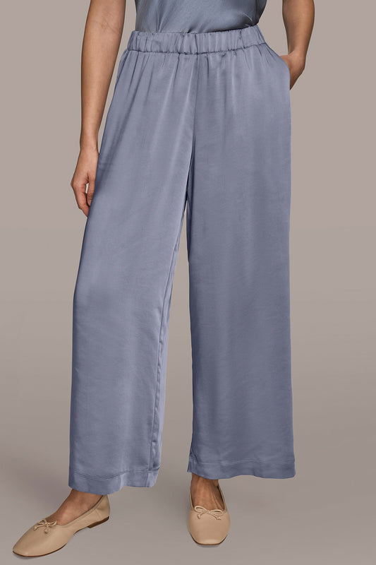 Tempest SATIN MID-RISE RELAXED PANT Donna Karan