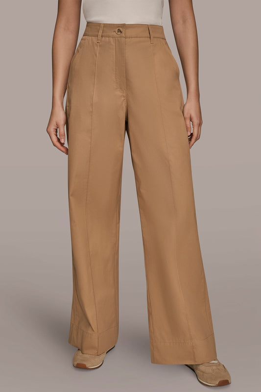 FAWN HIGH-RISE PINTUCKED TROUSER Donna Karan