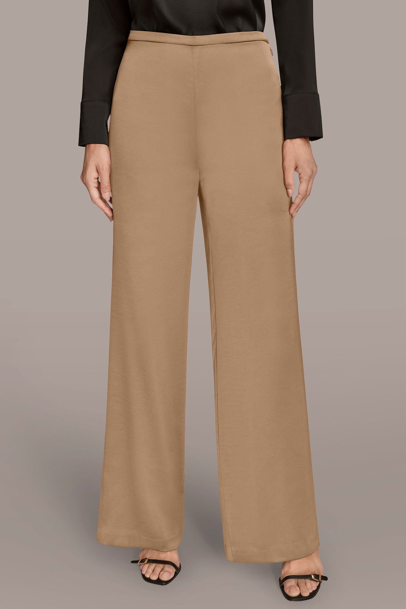 FAWN WIDE LEG PULL ON PANT Donna Karan