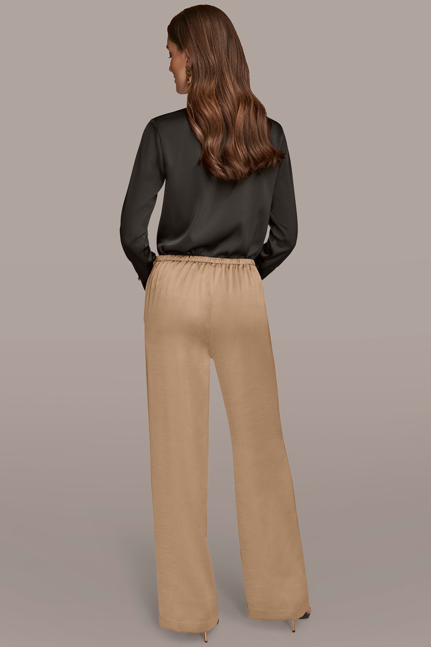 FAWN WIDE LEG PULL ON PANT Donna Karan