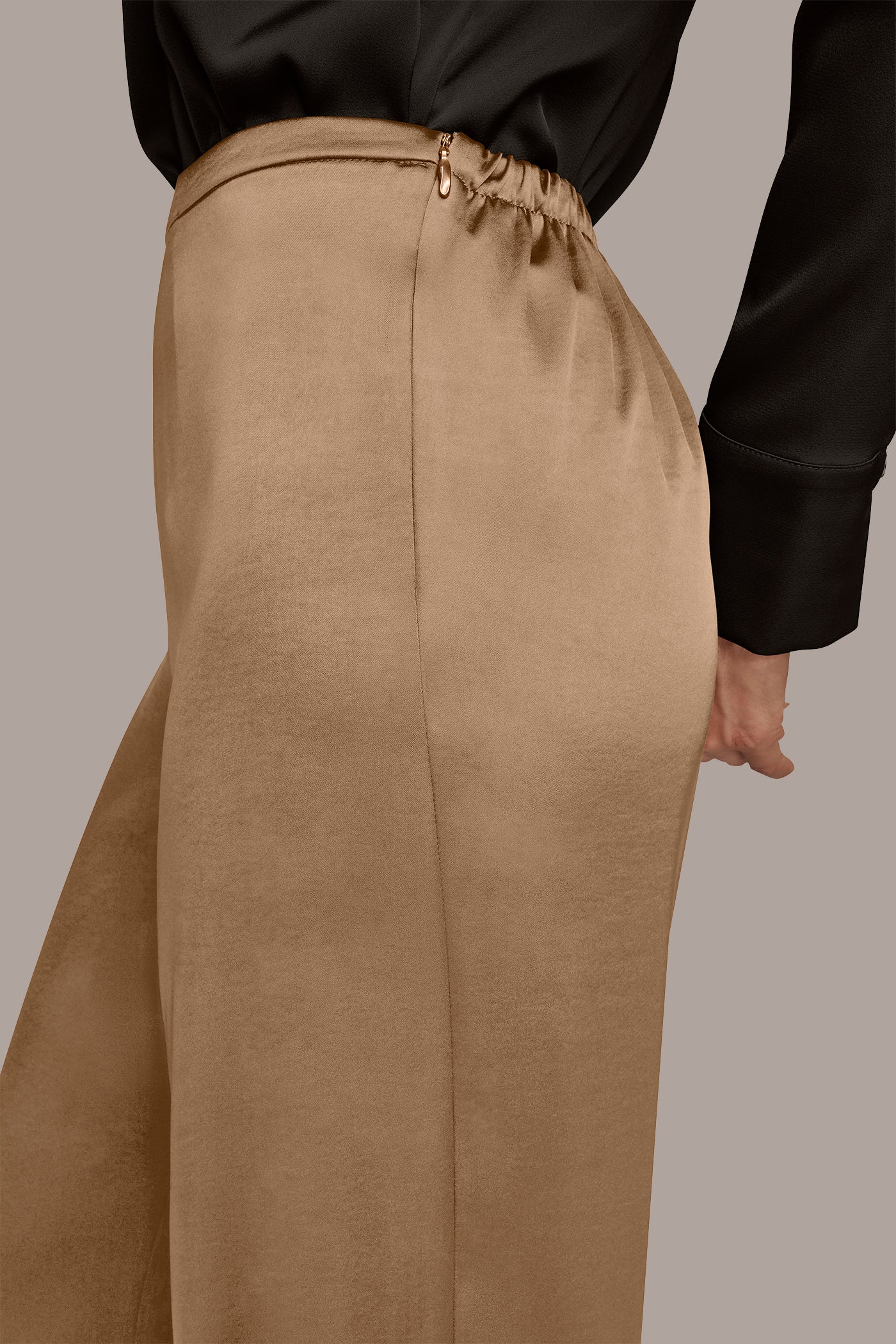 FAWN WIDE LEG PULL ON PANT Donna Karan