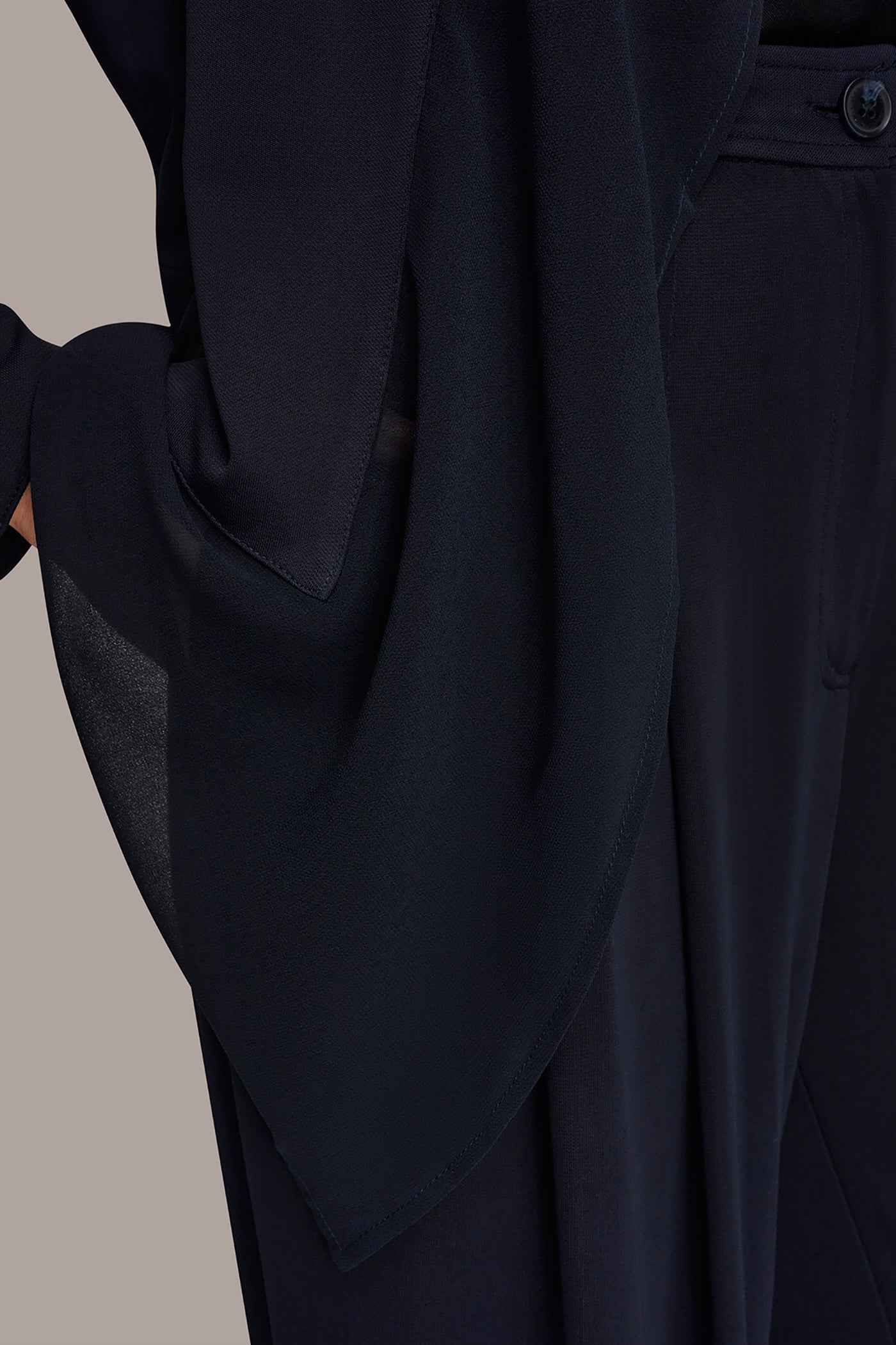 Nightfall RUFFLE-FRONT JACKET Donna Karan