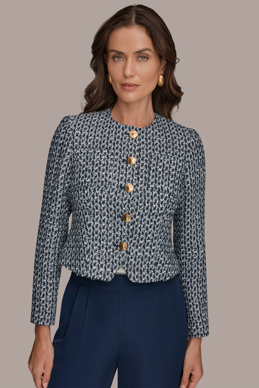 NIGHTFALL MULTI TWEED LADY JACKET Donna Karan