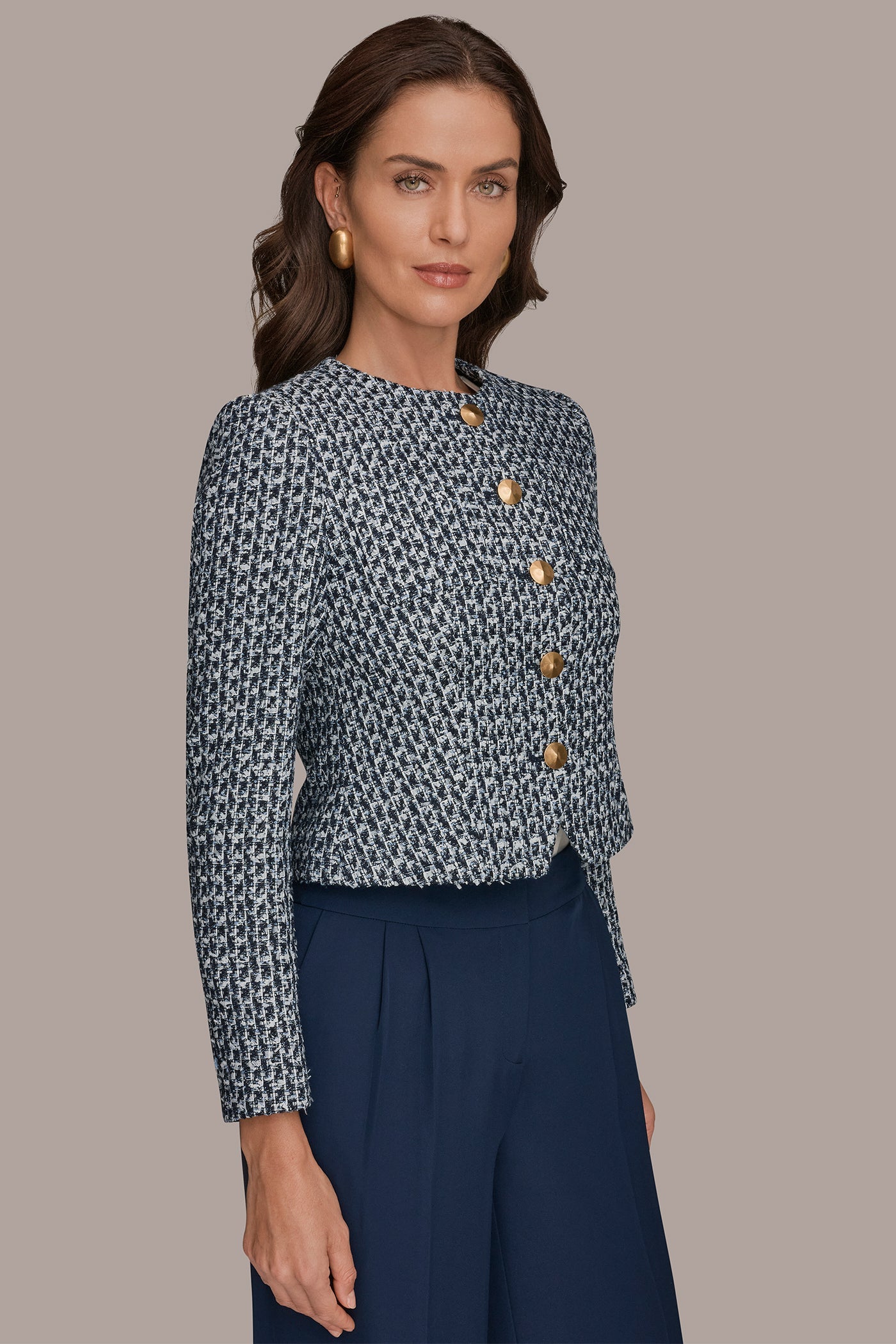 NIGHTFALL MULTI TWEED LADY JACKET Donna Karan