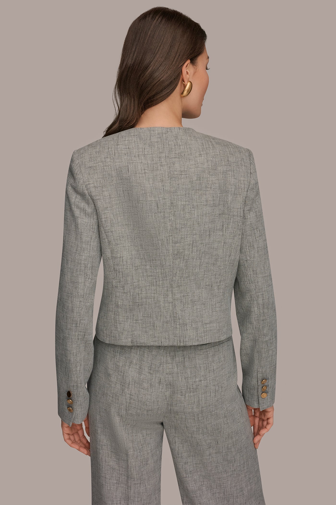 Turin Multi CROPPED LADY JACKET Donna Karan