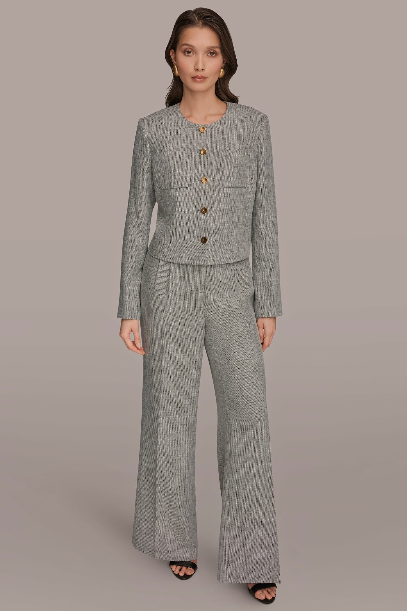 Turin Multi CROPPED LADY JACKET Donna Karan