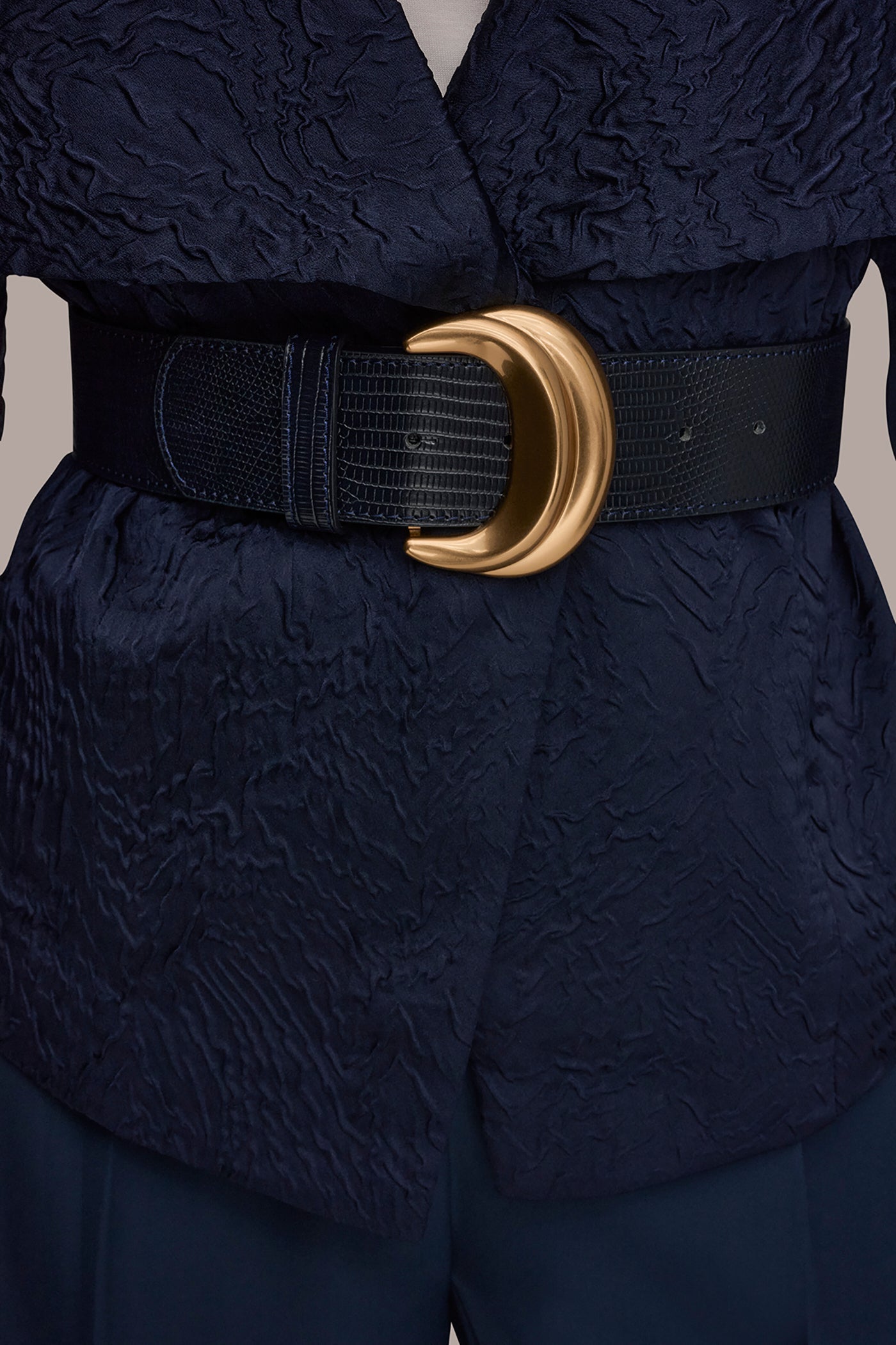 Nightfall CRINKLE JACQUARD CROPPED BLAZER Donna Karan