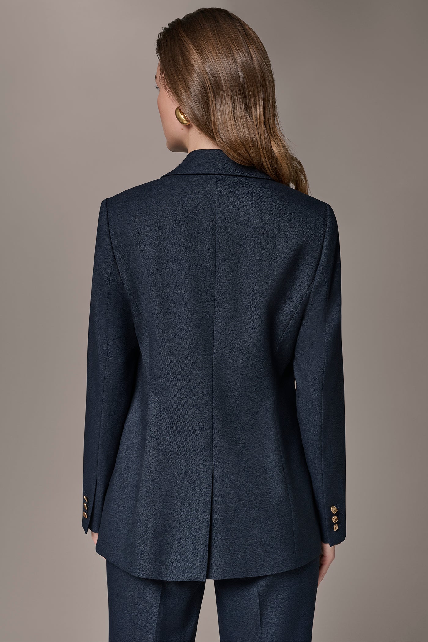 Nightfall GOLD BAR LONGLINE BLAZER Donna Karan