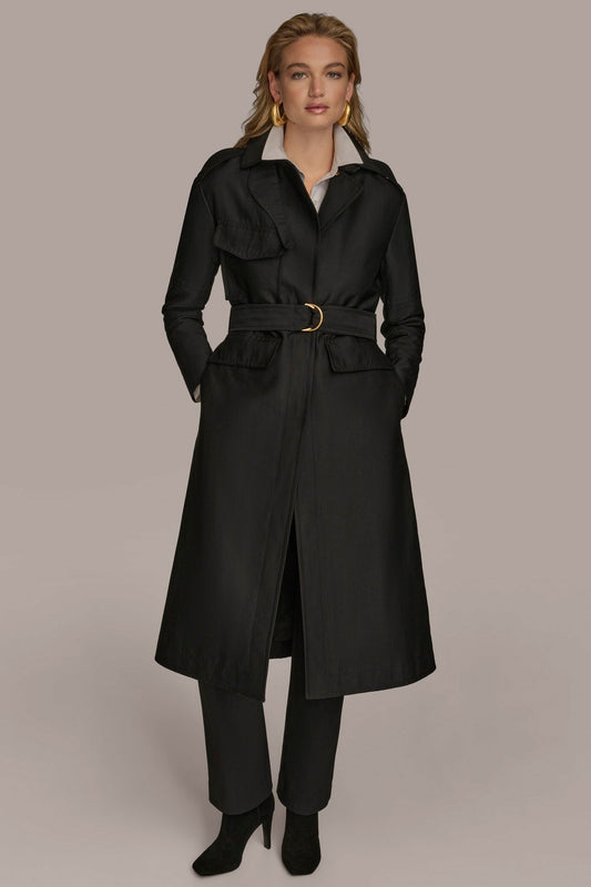 Black RAIN COAT Donna Karan