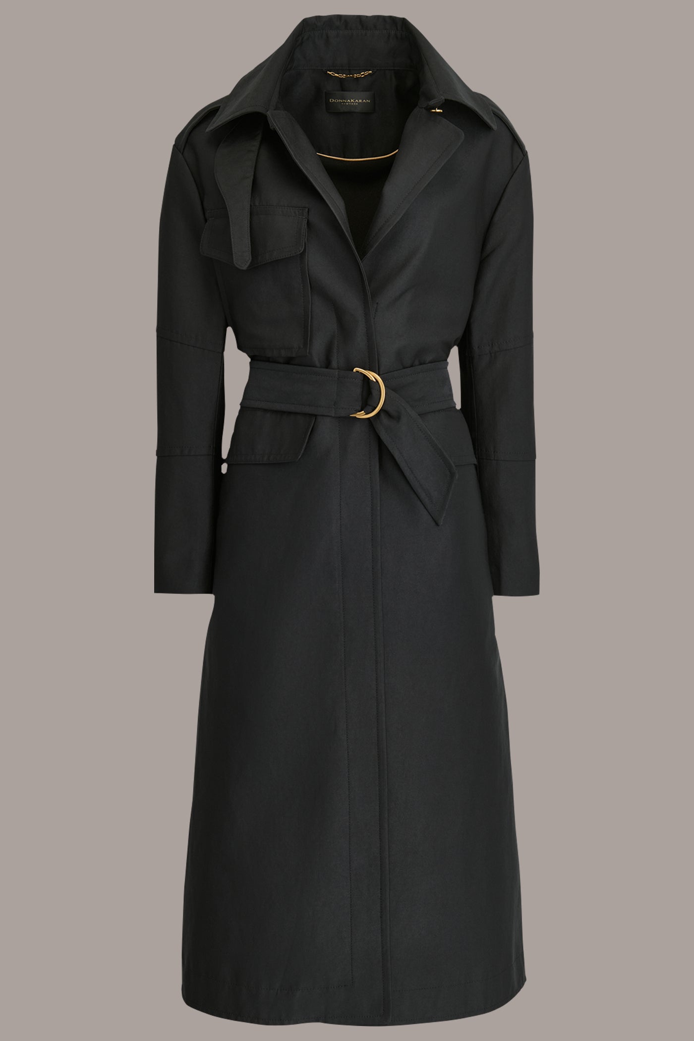 Black RAIN COAT Donna Karan
