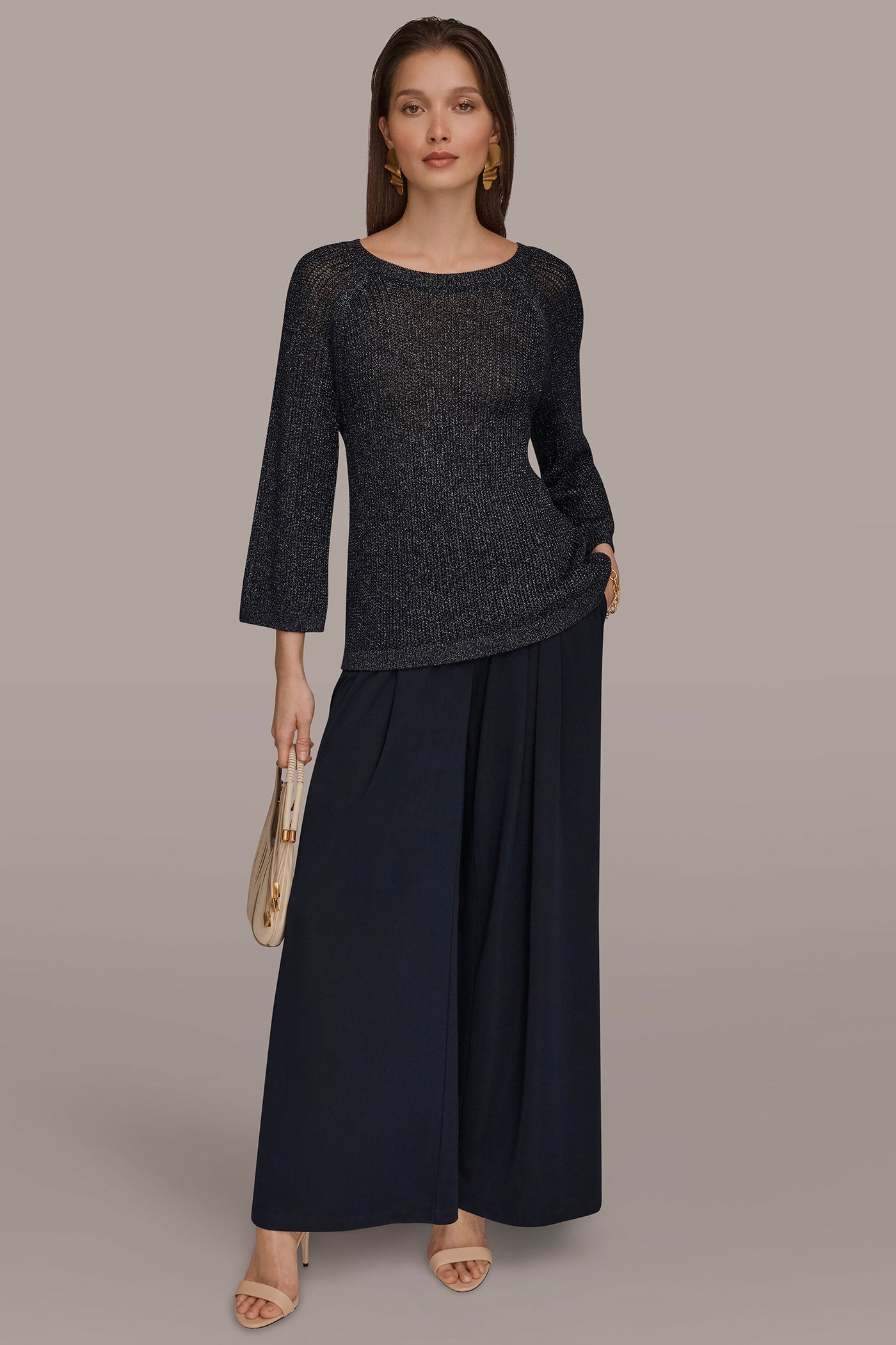 Nightfall BOAT NECK DOLMAN SWEATER Donna Karan