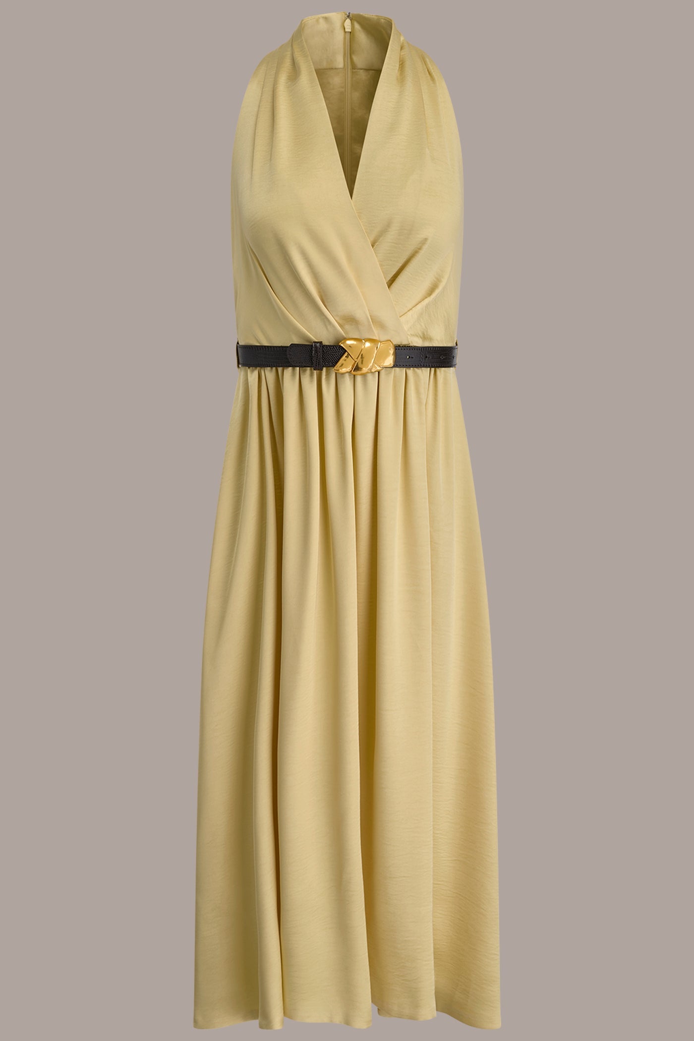 Panna Cotta SLEEVELESS COWL-NECK MIDI DRESS Donna Karan