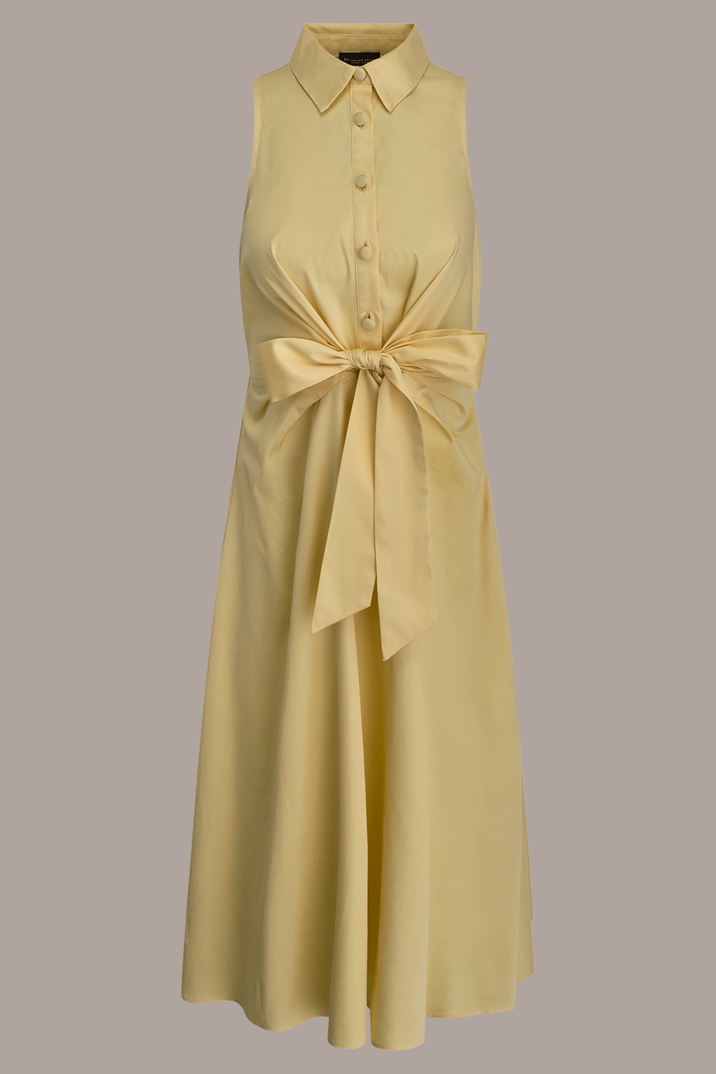 Panna Cotta COTTON-SATEEN MIDI SHIRT DRESS Donna Karan