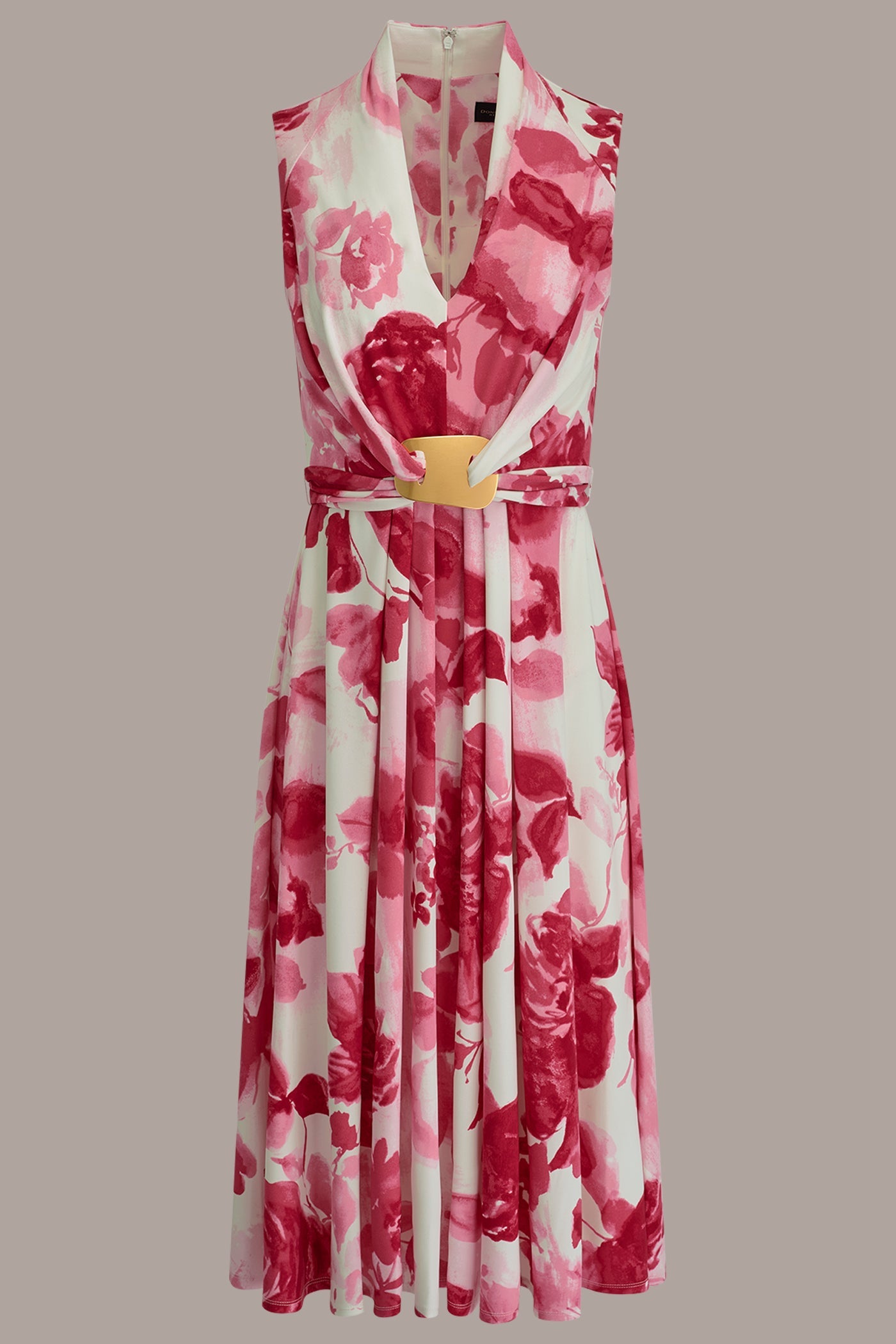Azalea Multi FLORAL MIDI A-LINE DRESS Donna Karan