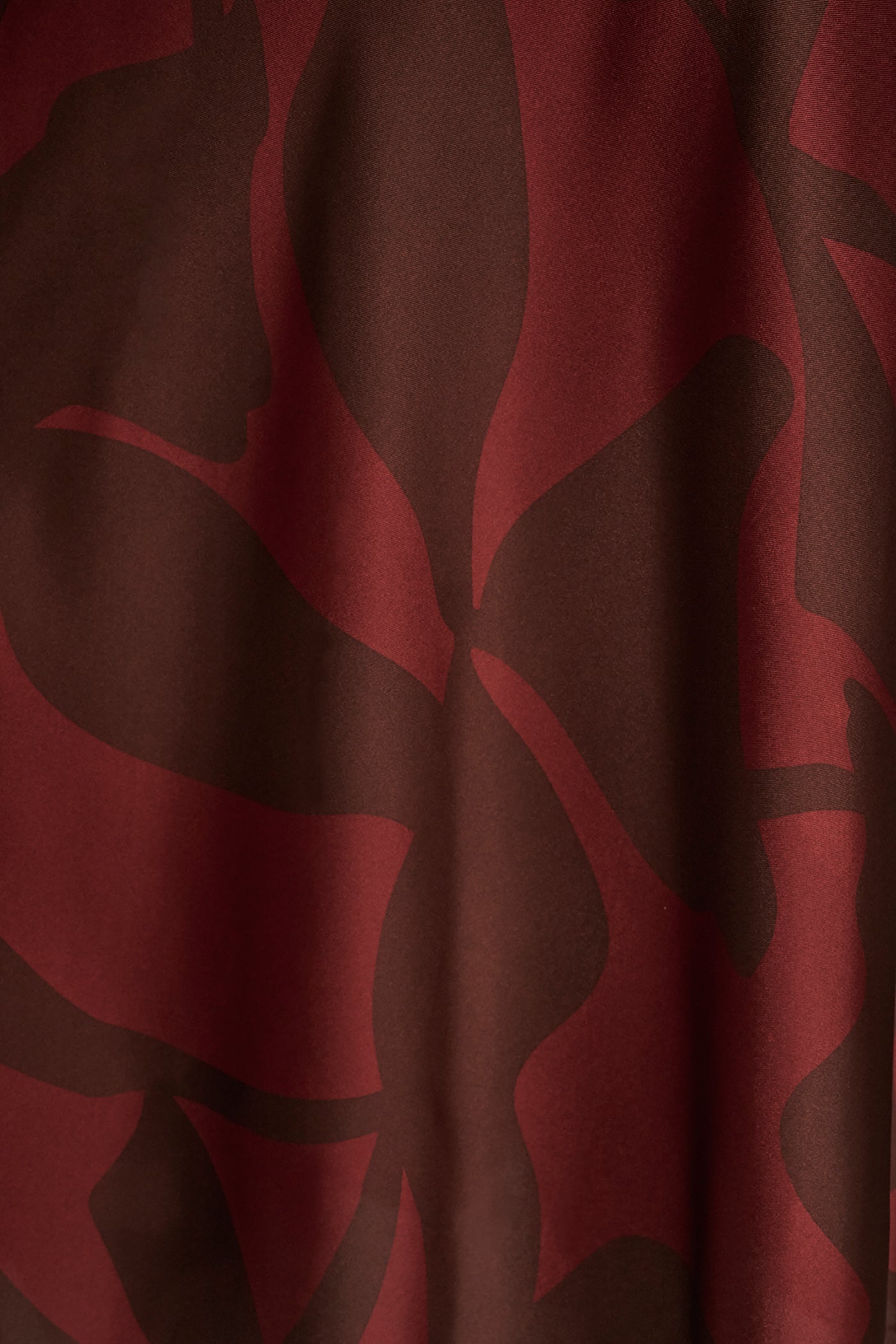 Oxblood/Rhododendron FLORAL CROSS-FRONT MIDI HALTER DRESS Donna Karan