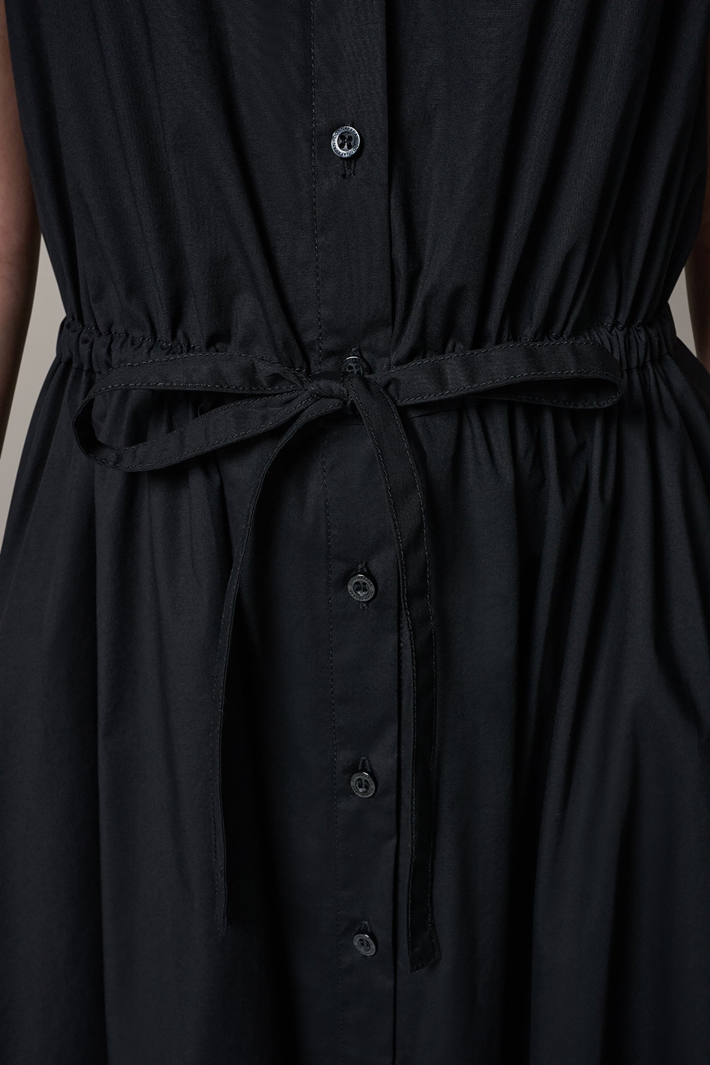 Black SLEEVELESS MIDI HALTER DRESS Donna Karan